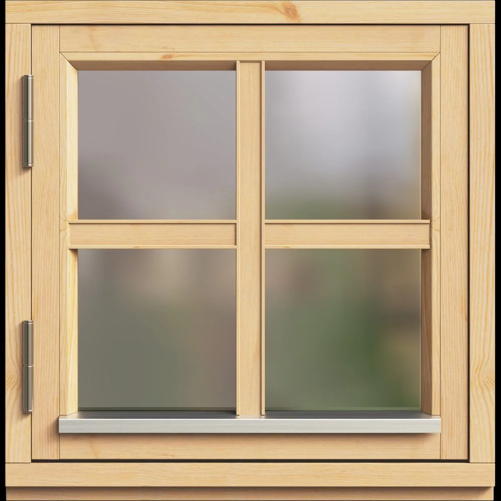 Fönster Trähuset Sidohängt