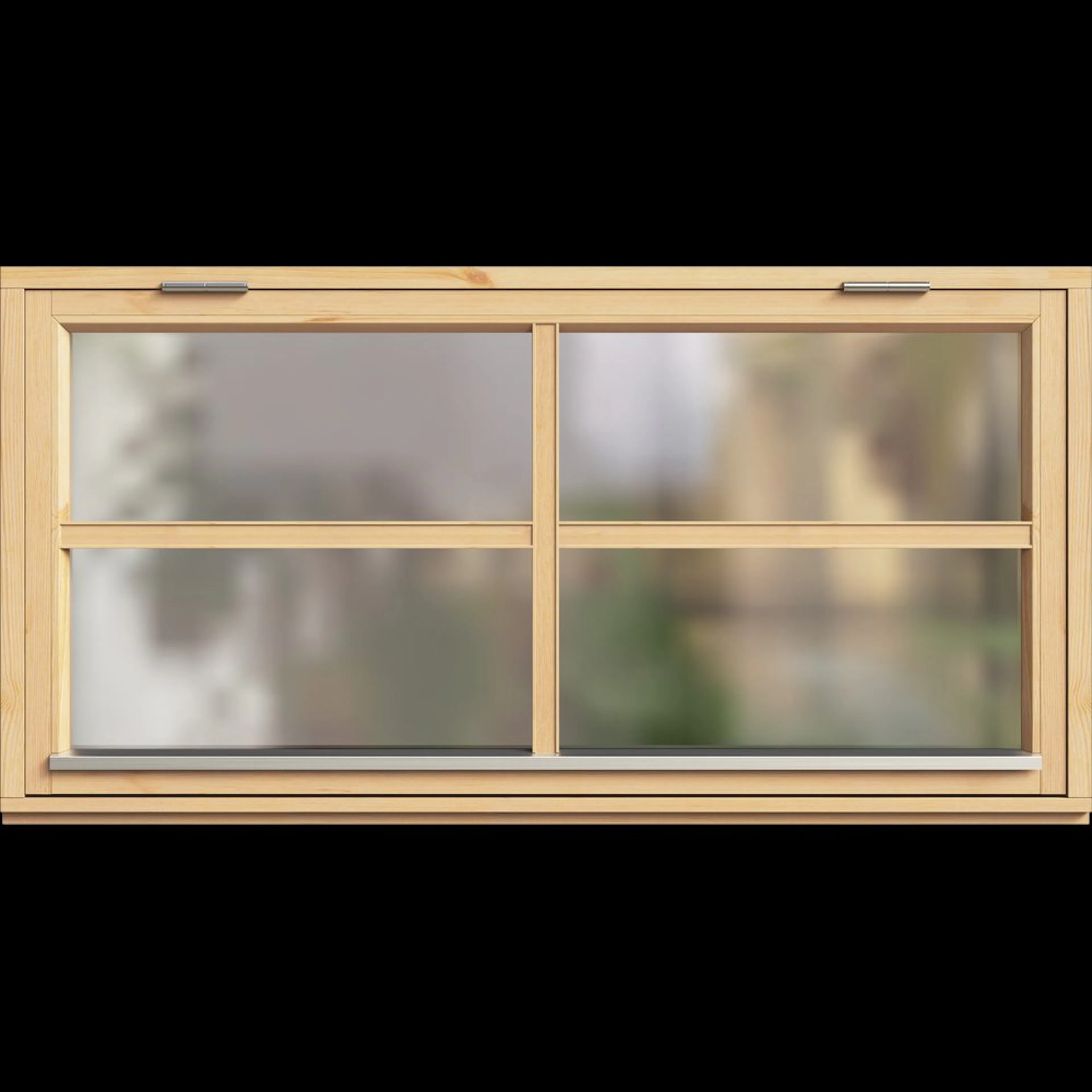 Fönster Trähuset Överkantshängt