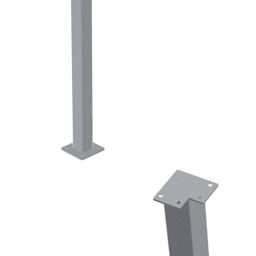 Stålstolpe PLUS Hörn 45x45 Varmgalvaniserad