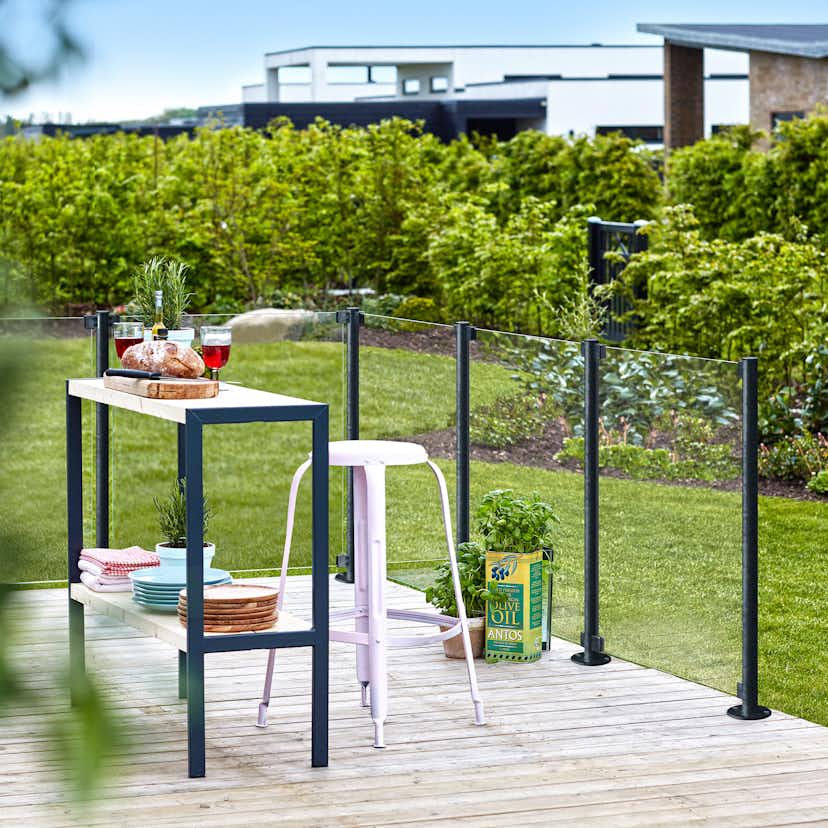 Stålstolpe PLUS till Fundament Ø42,4mm