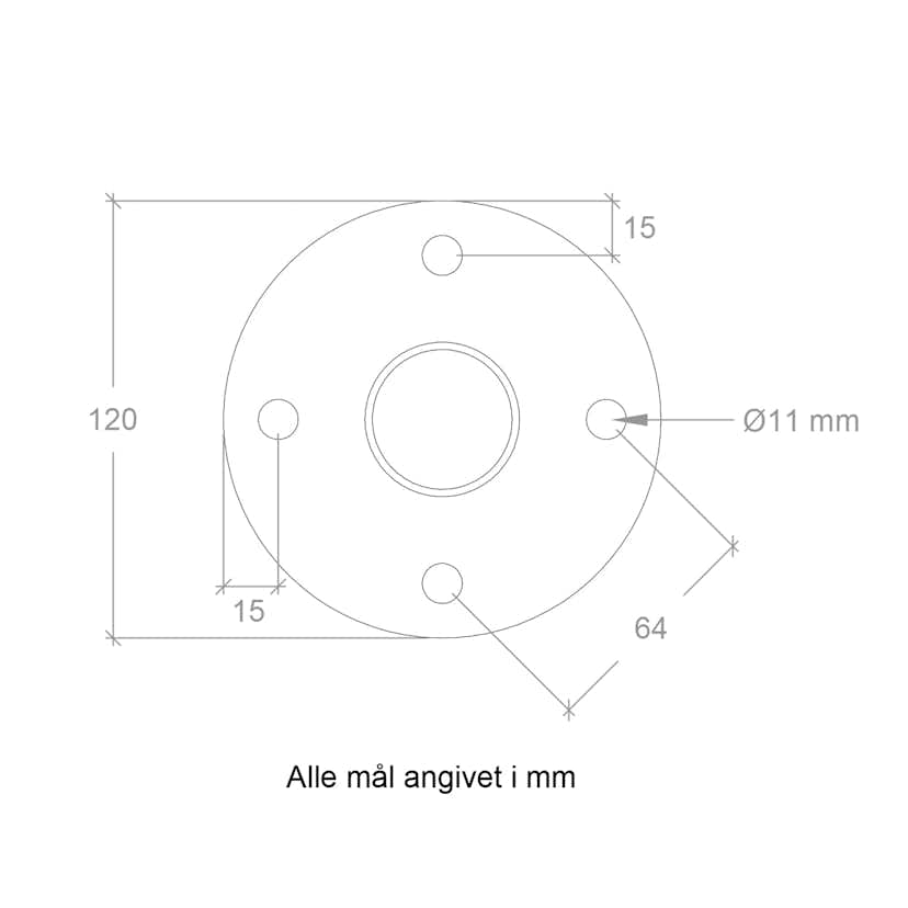 Stålstolpe PLUS till Fundament Ø42,4mm