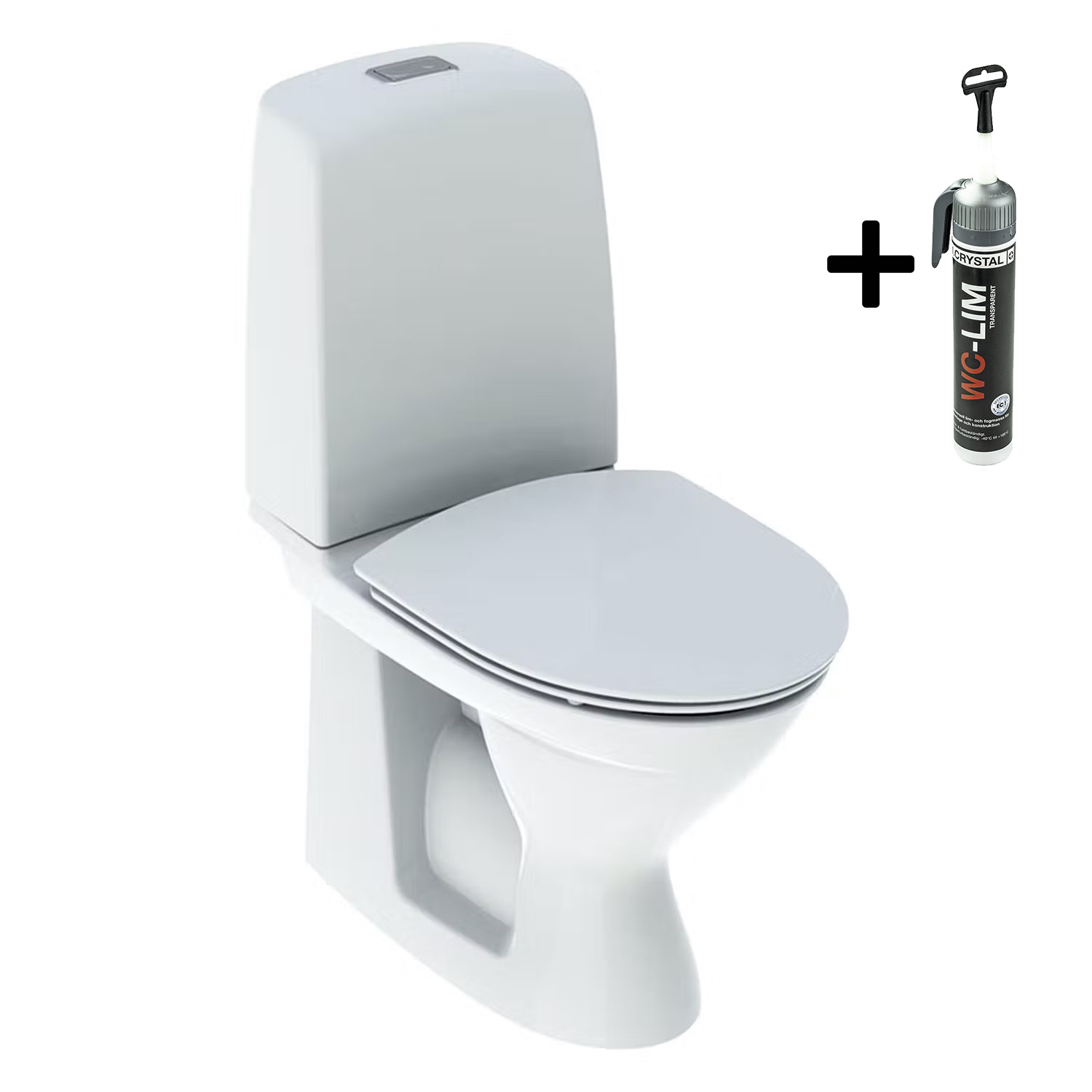 Toalettstol Ifö Spira 6260 Rimfree med WC-Lim