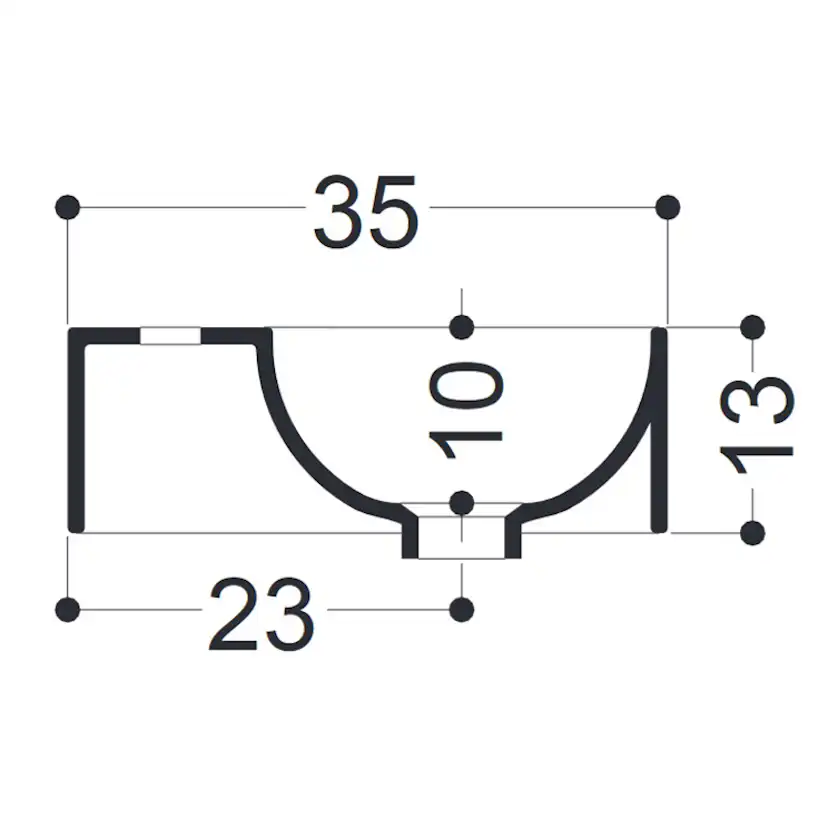Tvättställ Lavabo Axa Corner 425 mm