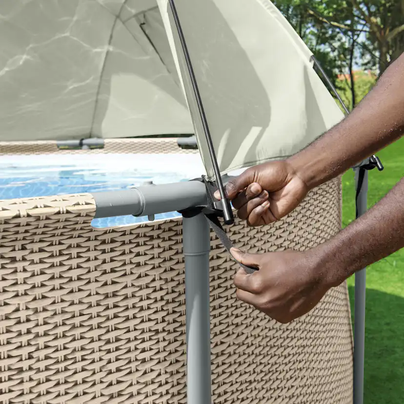 Solskydd Bestway Flowclear För Ovanmarkpooler Canopy