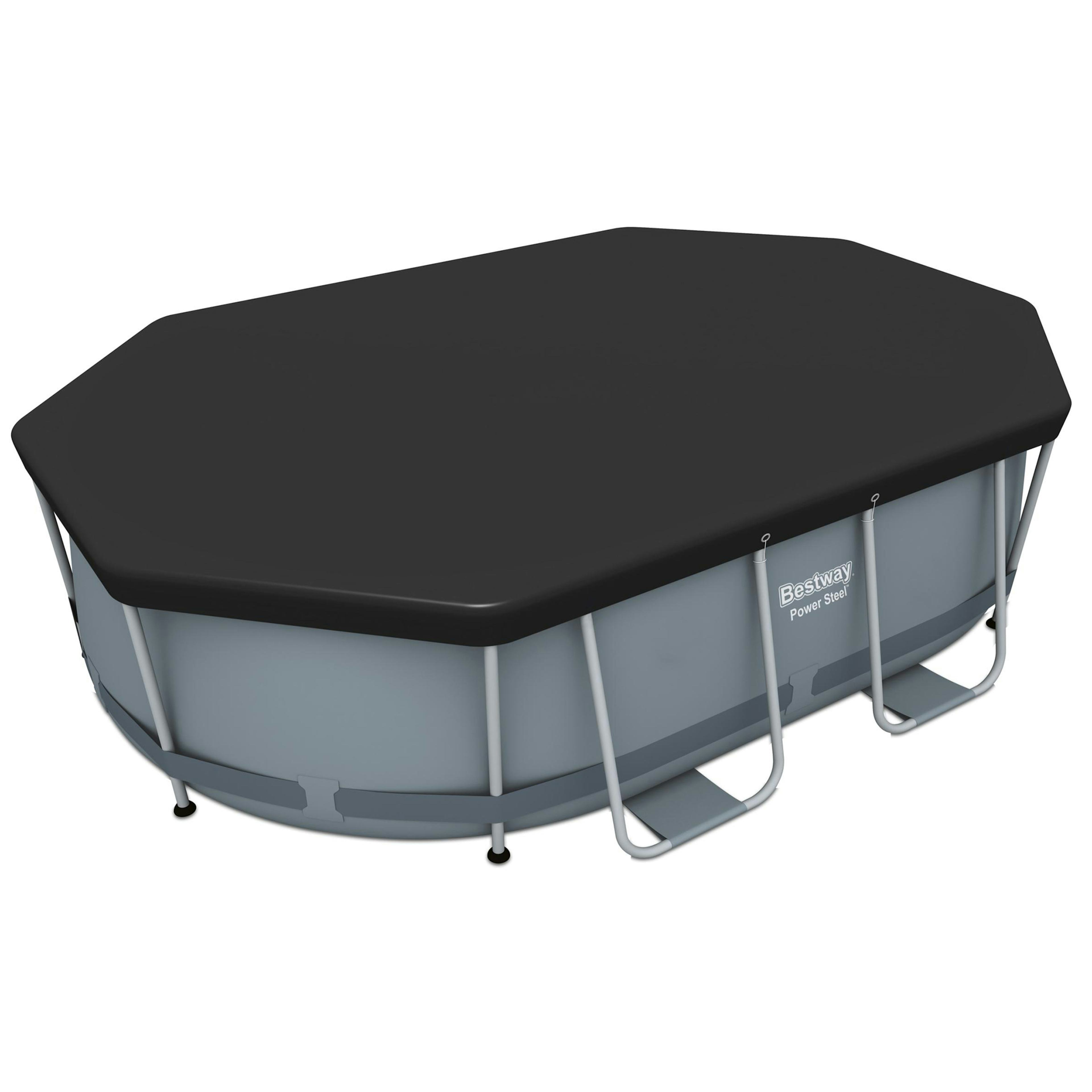 Poolöverdrag Bestway Flowclear PVC Svart 3.05 x 2 m Poolskydd