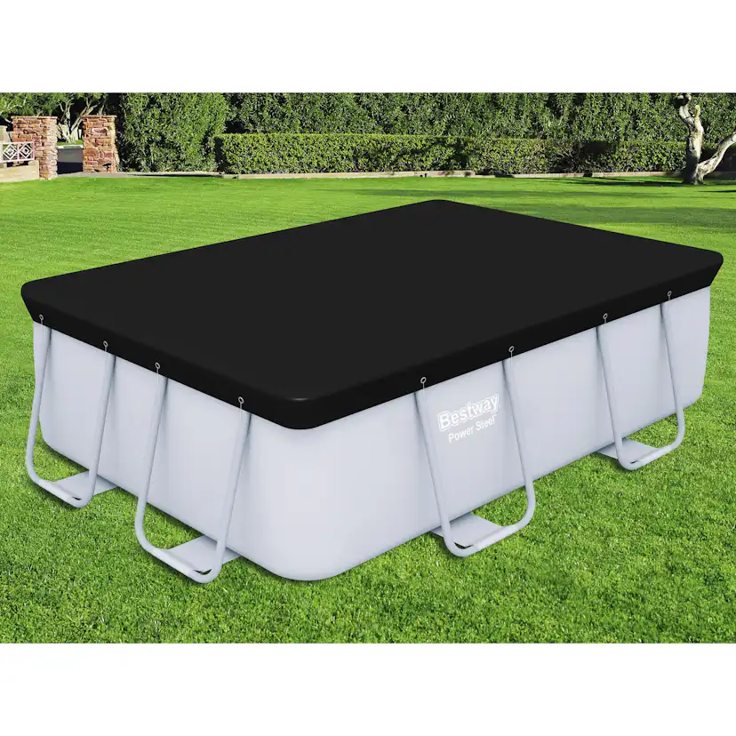 Poolöverdrag Bestway Flowclear PVC Svart 2,82 x 1,96 m Poolskydd