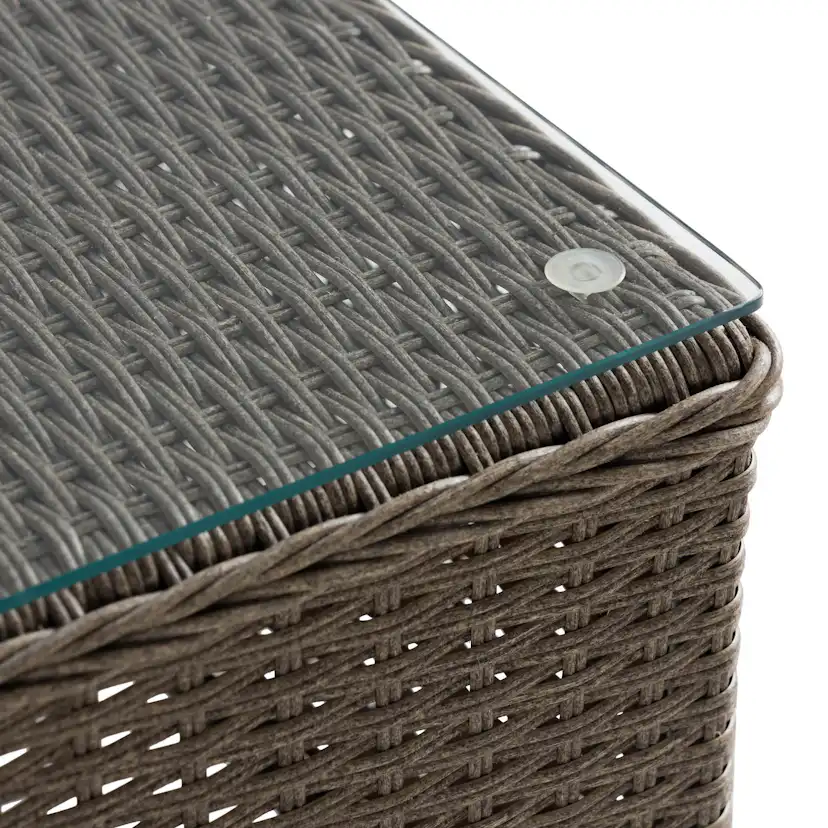 Cafégrupp deNoord Marcus Caféset med 2 Light Fåtöljer i Konstrotting m Dyna