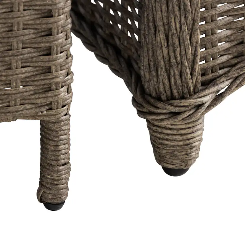 Cafégrupp deNoord Marcus Caféset med 2 Light Fåtöljer i Konstrotting m Dyna