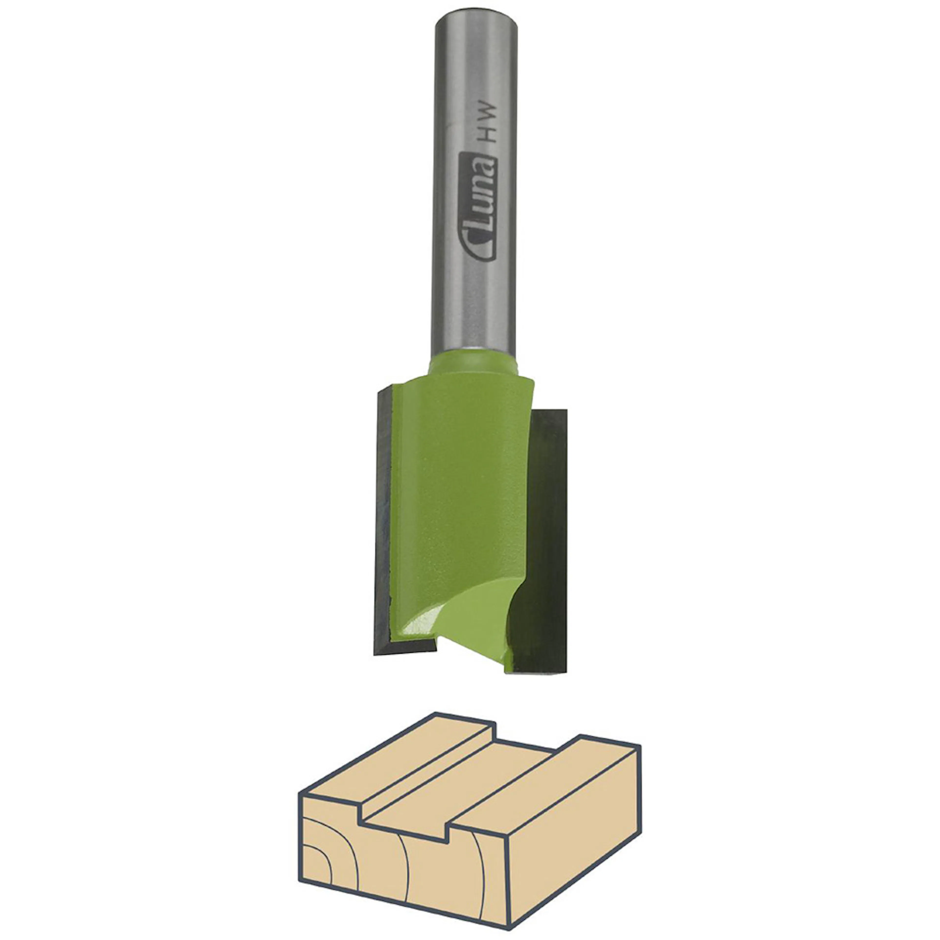 Notfräsar Luna Tools Bottenskär HM