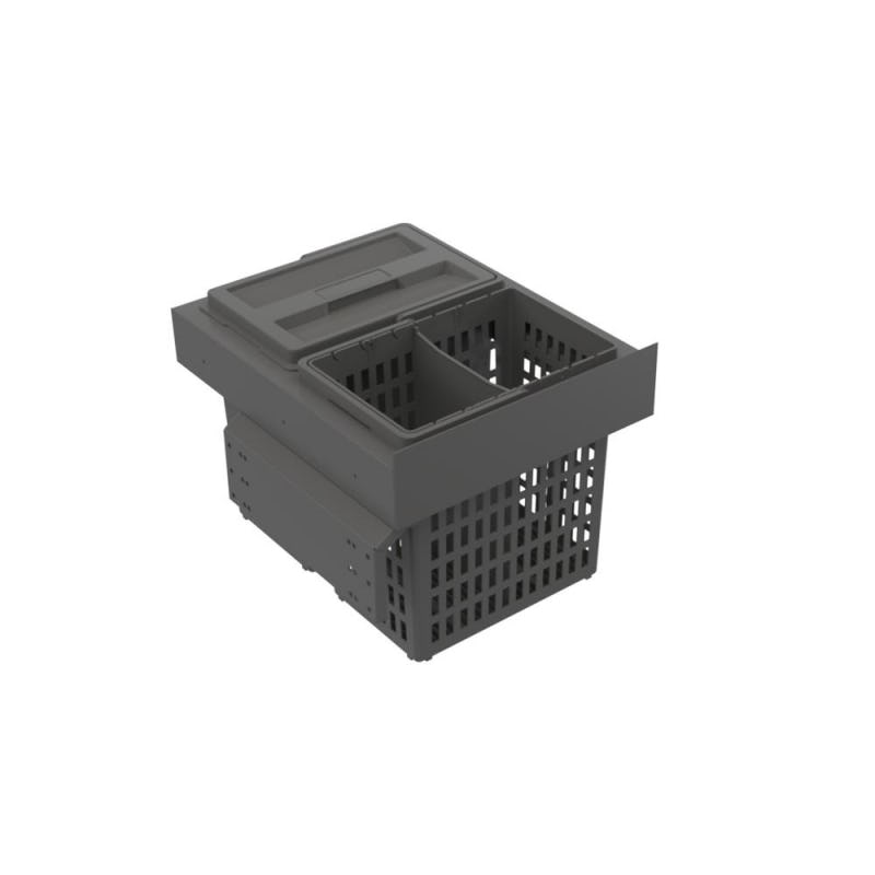 Källsorteringskärhållare Beslag Design Select Side Eco Mörkgrå