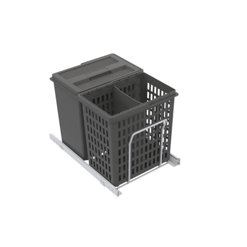 Källsorteringskärhållare Beslag Design Select Basic Eco Mörkgrå