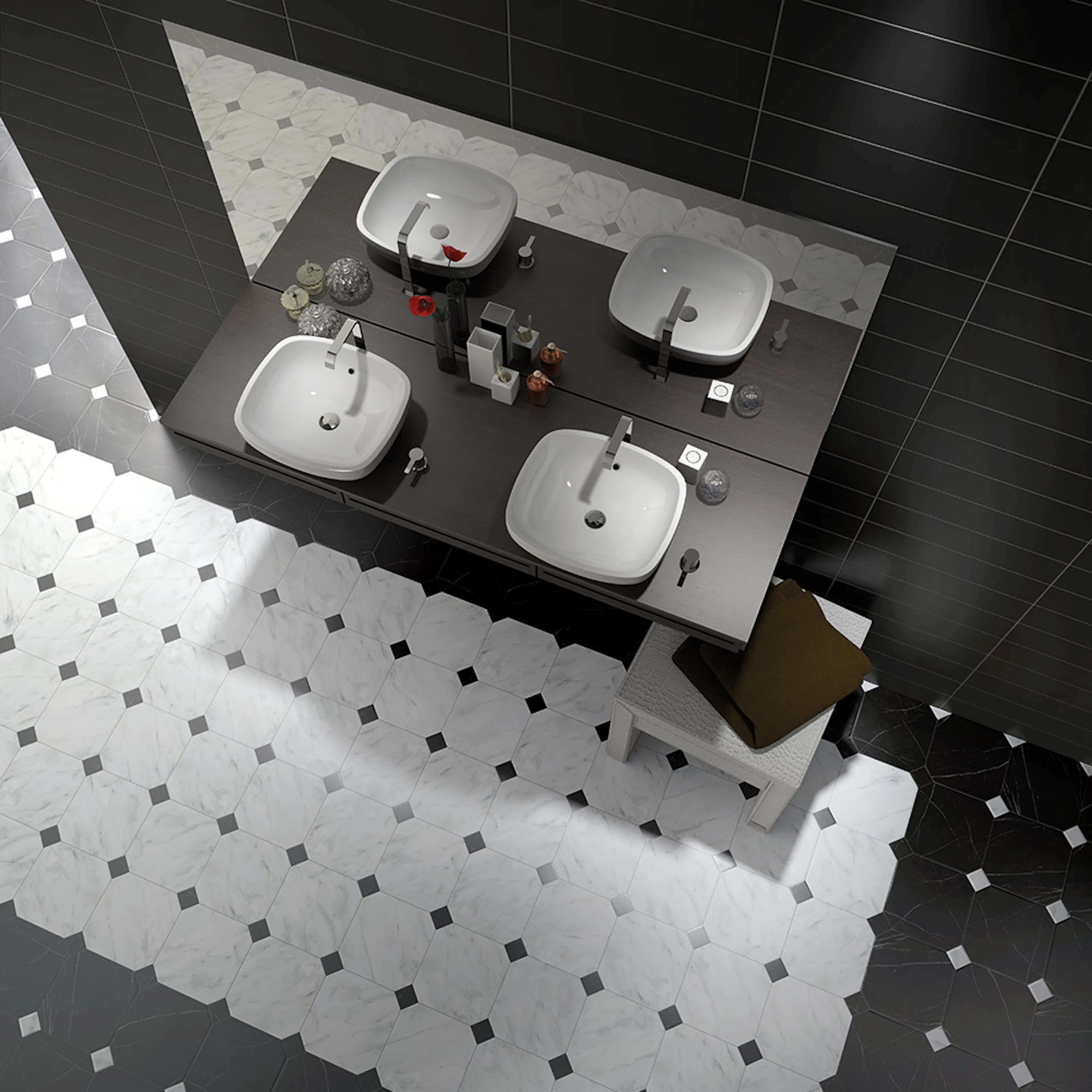 Klinker Lhådös Life Vit Marmor 20x20 cm