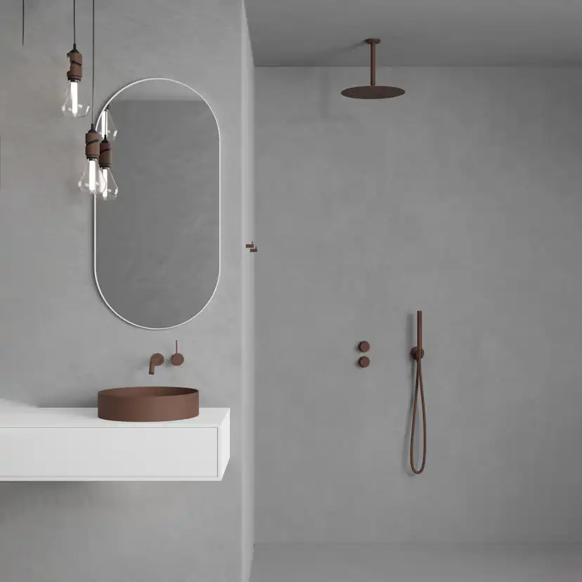 Takduschset Scandtap Steel Harmonized 2Z för Inbyggnad