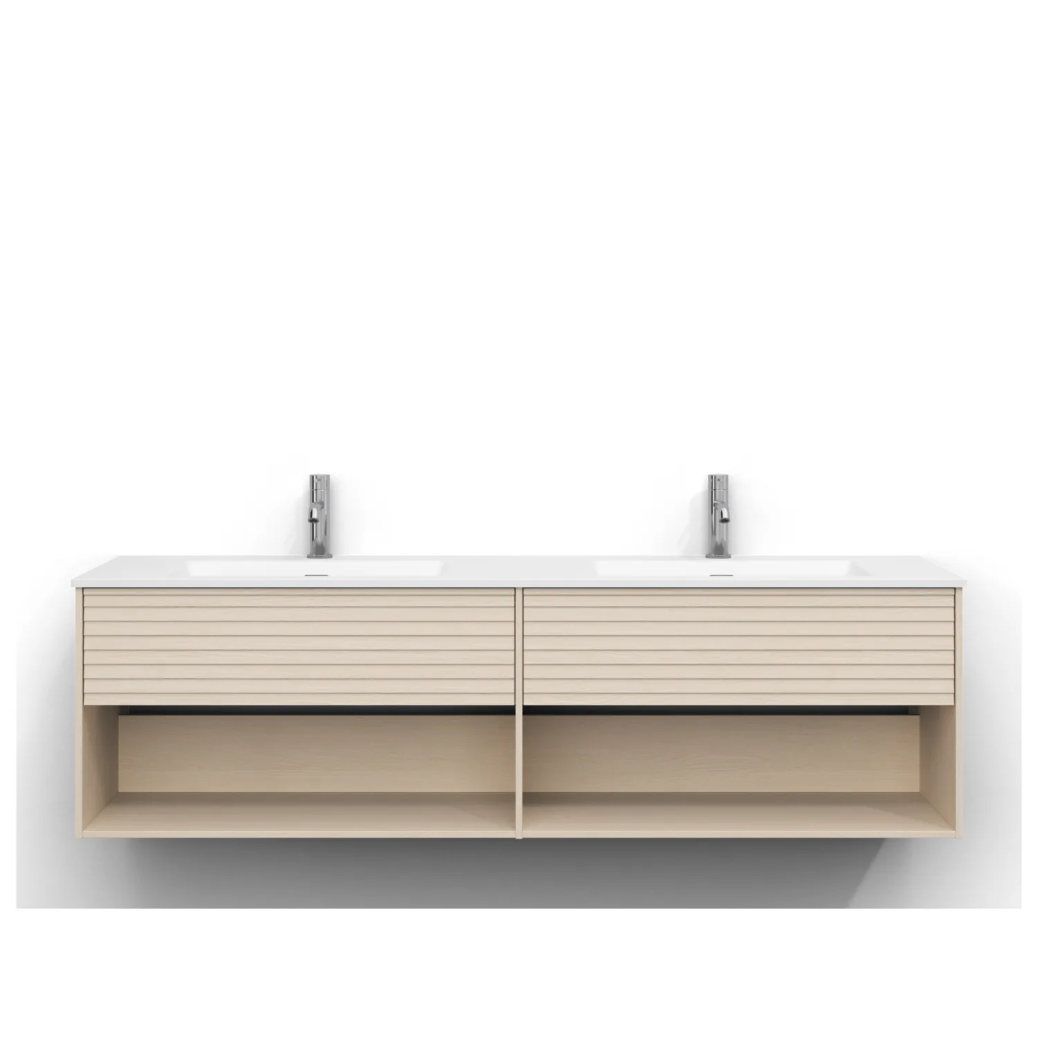 Tvättställsskåp Svedbergs Epos 160x45 med 1+1 Lådor