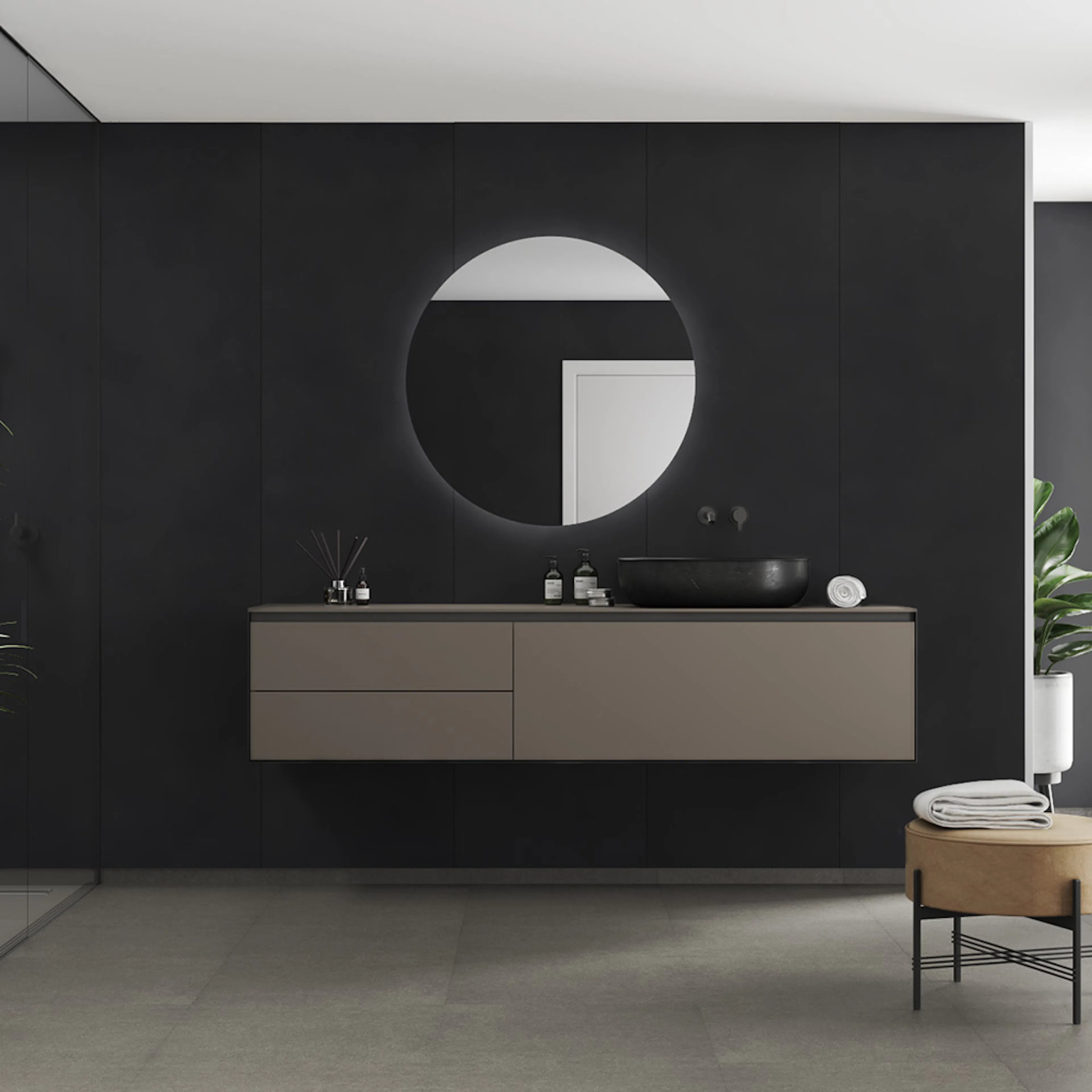 Våtrumsskiva Fibo 2127-M10 S Dark Ash 10x620x2400 mm