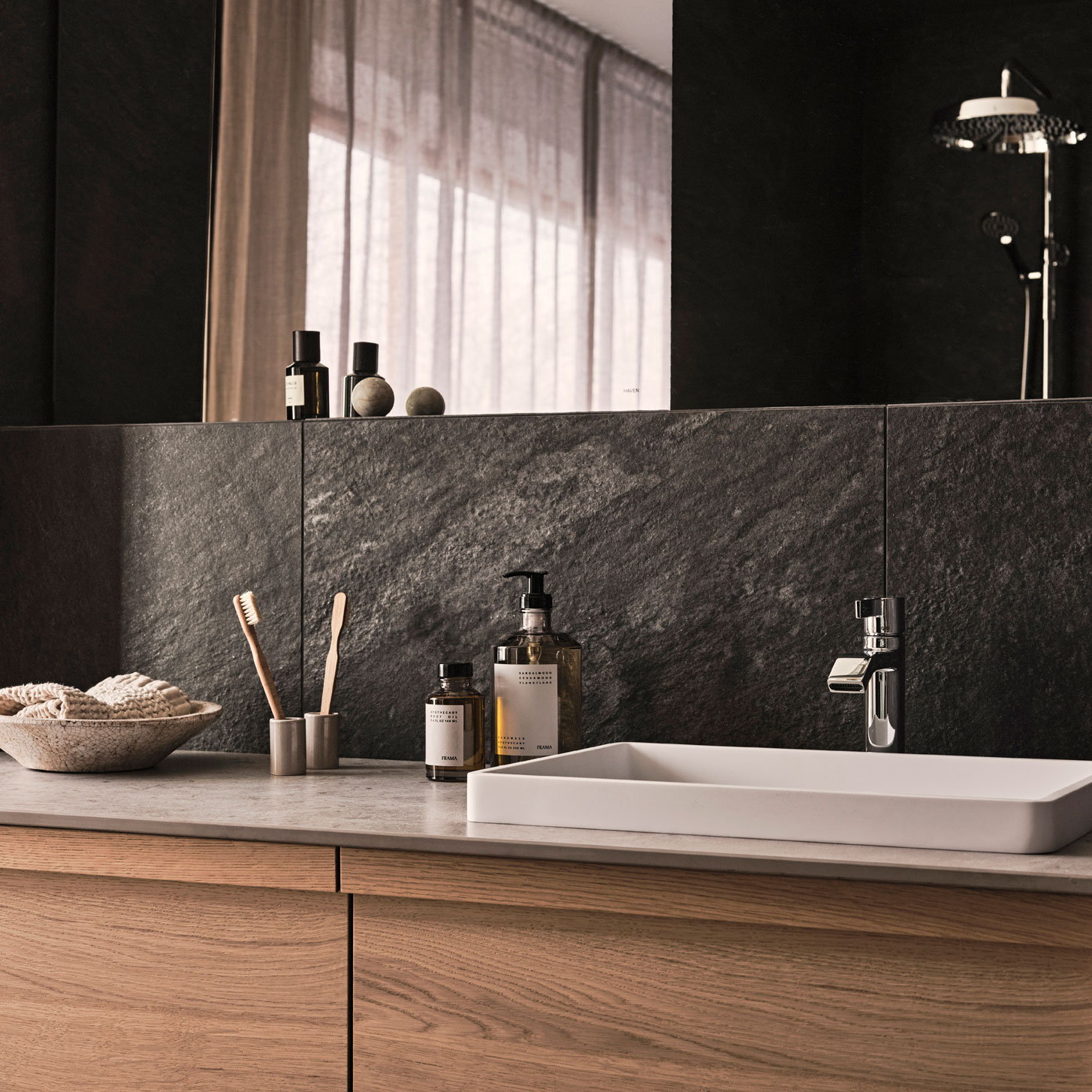 Klinker Bricmate D0505 Quartzit Black 5x5 cm