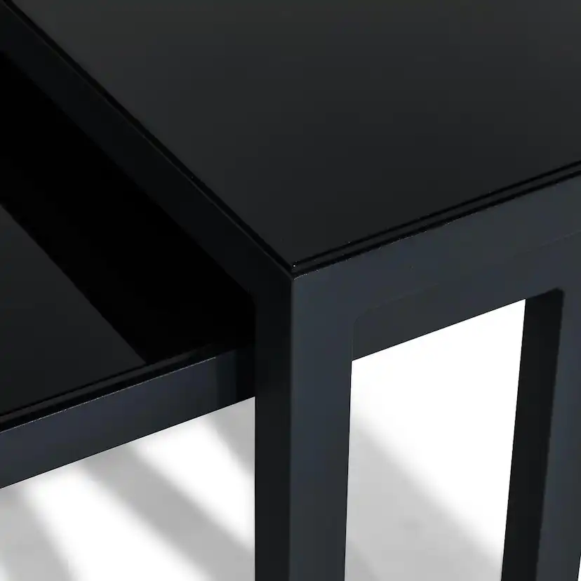 Loungegrupp deNoord Aspvik Soffgrupp Svart med Beige dynor