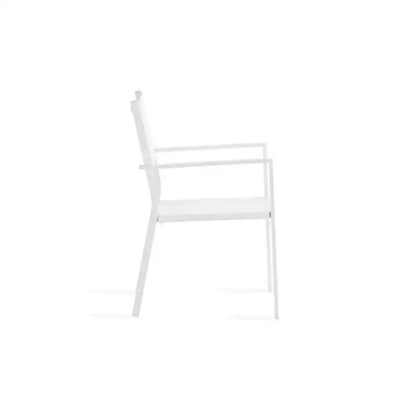 Trädgårdsstol Comfort Garden Tunis Vit Stapelbar Utomhus
