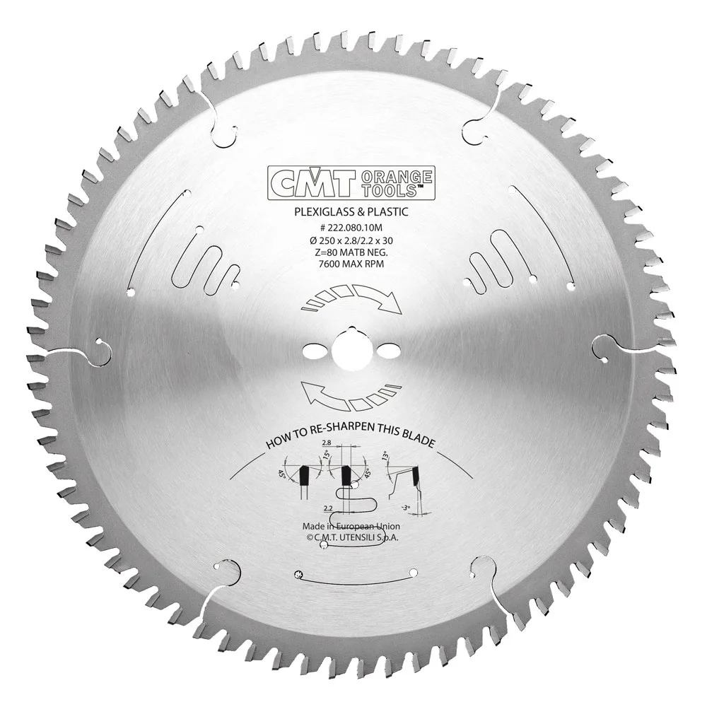 Sågklinga CMT Orange Tools TW PVC/Plexiglas