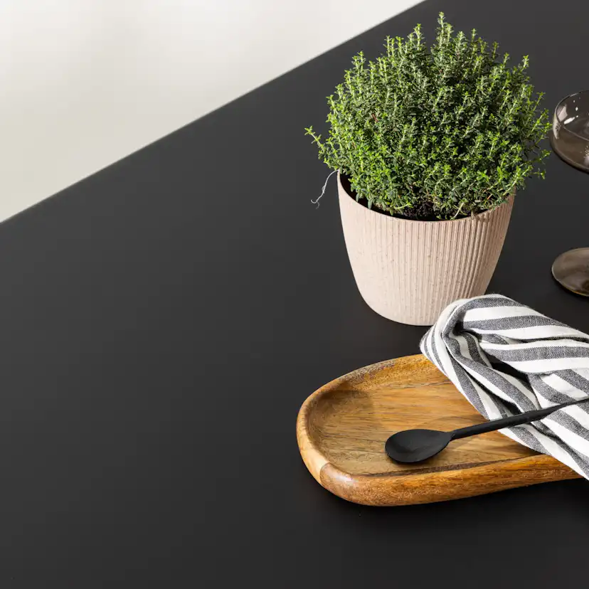 Trädgårdsbord deNoord Aspvik Matbord 100x200 cm Svart