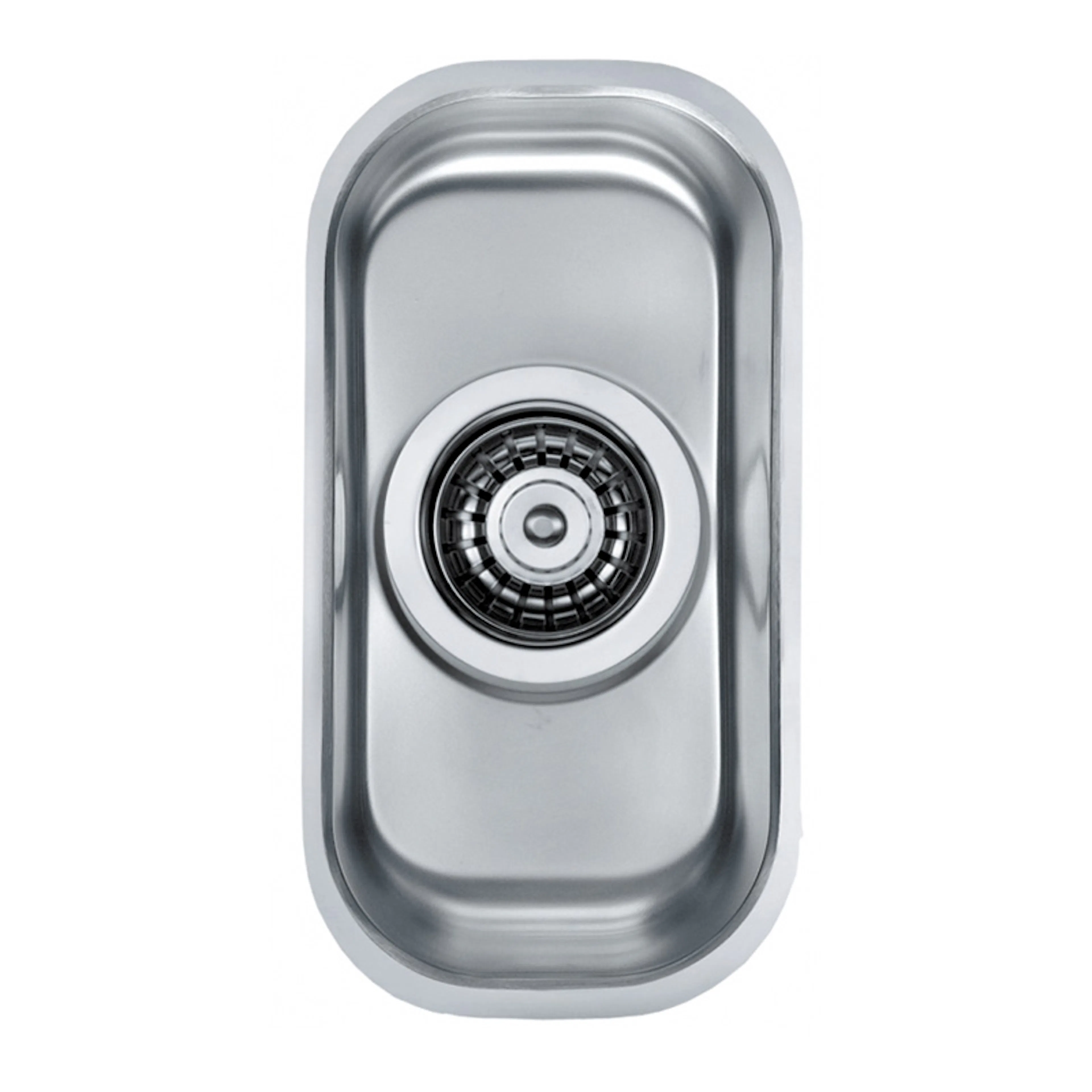 Diskho DecoSteel Variant 110 Rostfri Enkel med Korgventil & Vattenlås