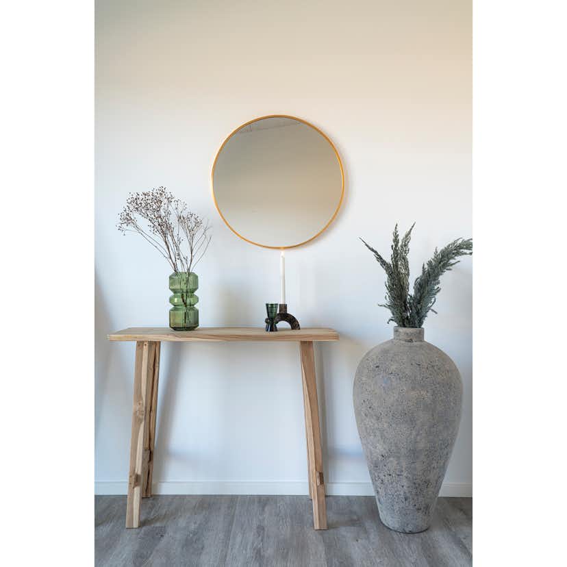 Konsolbord House Nordic Girona Sidobrod i Teak 90x30x80 cm