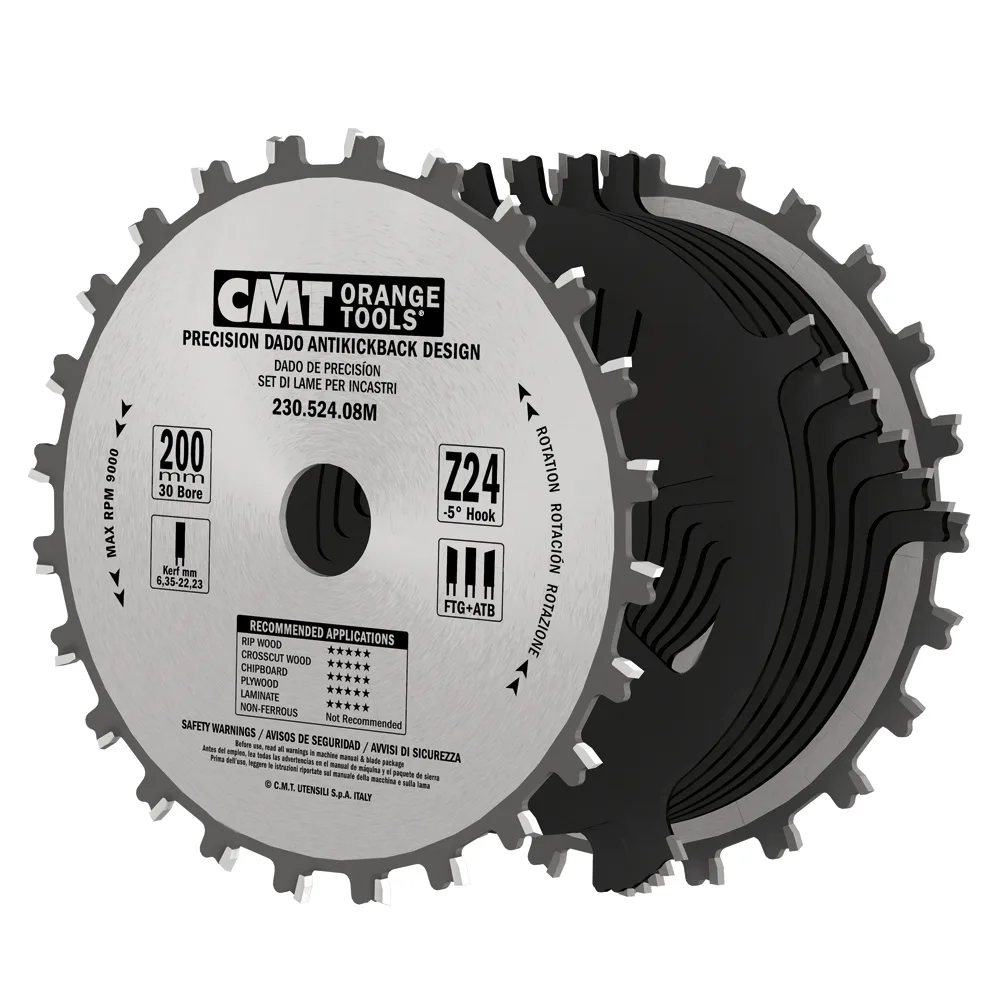 Spårklinga CMT Orange Tools set (dado) 200x6,35-22,23x30 T24