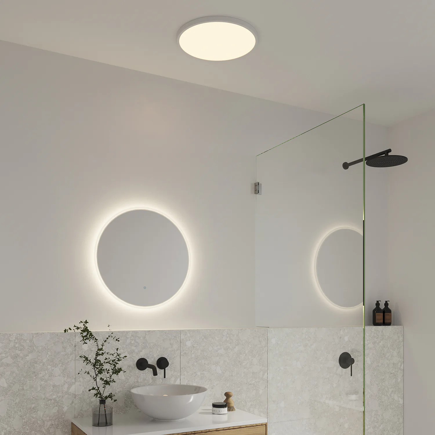 Spegelbelysning Nordlux Dovina 60 Vägglampa för Badrum med LED-belysning