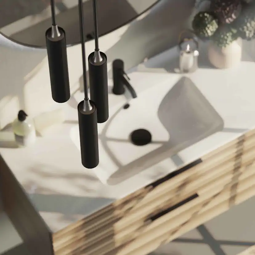 Spegel Macro Design Crown Ambilight Rund Med Ram