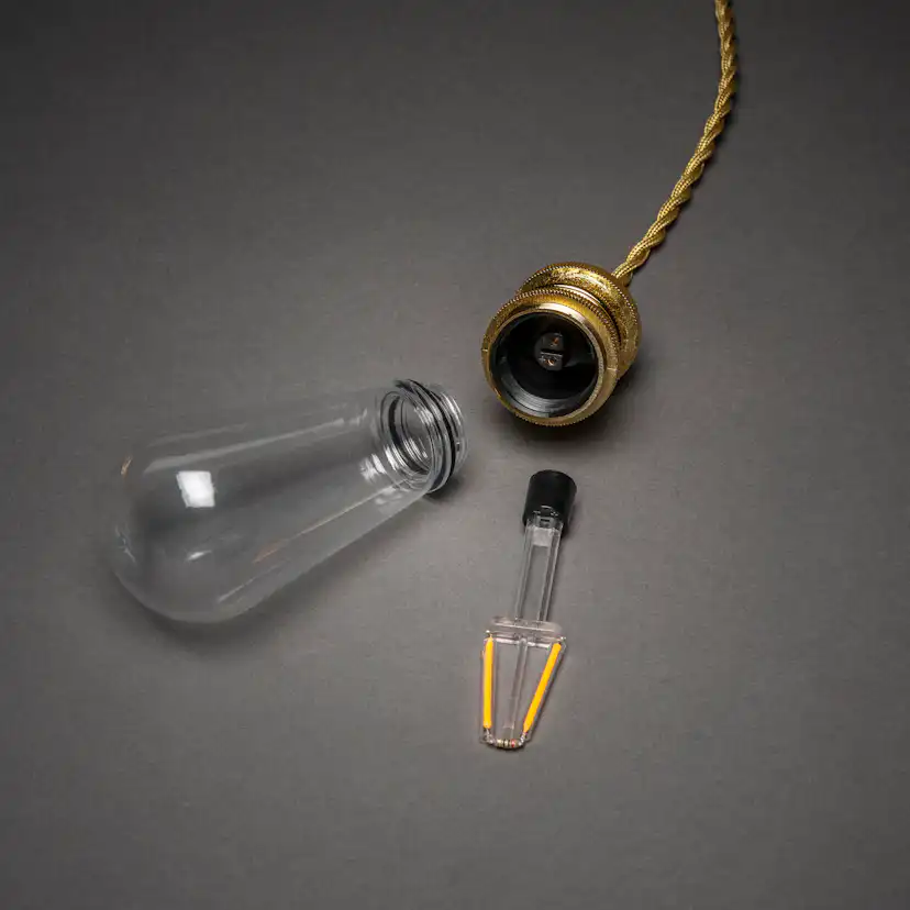 Ljusslinga Gnosjö Konstsmide 8L LED Utbytbar Guld