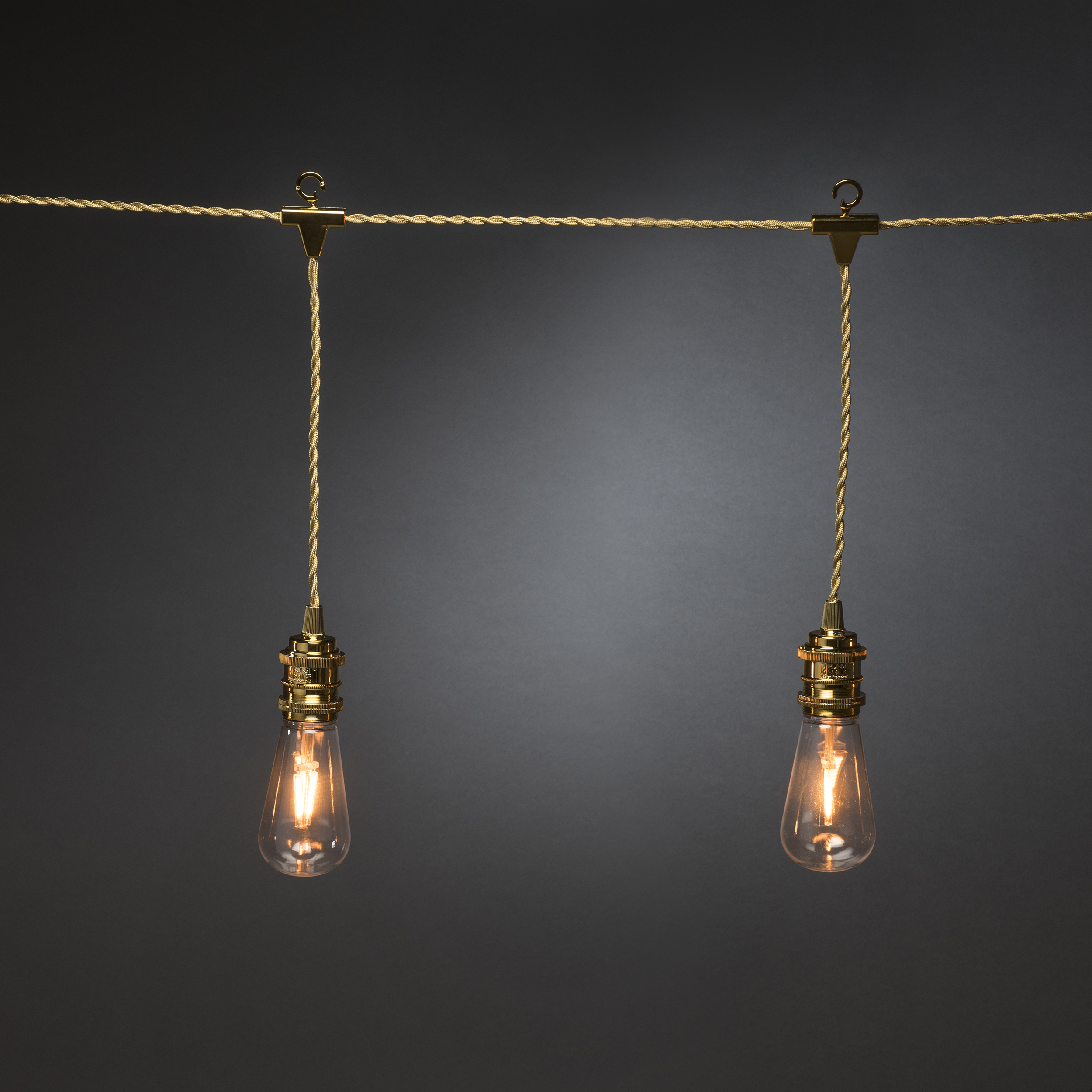 Ljusslinga Gnosjö Konstsmide 8L LED Utbytbar Guld