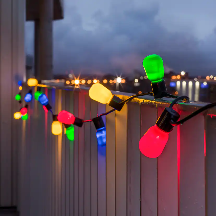 Ljusslinga Gnosjö Konstsmide Ovala lampor LED E14