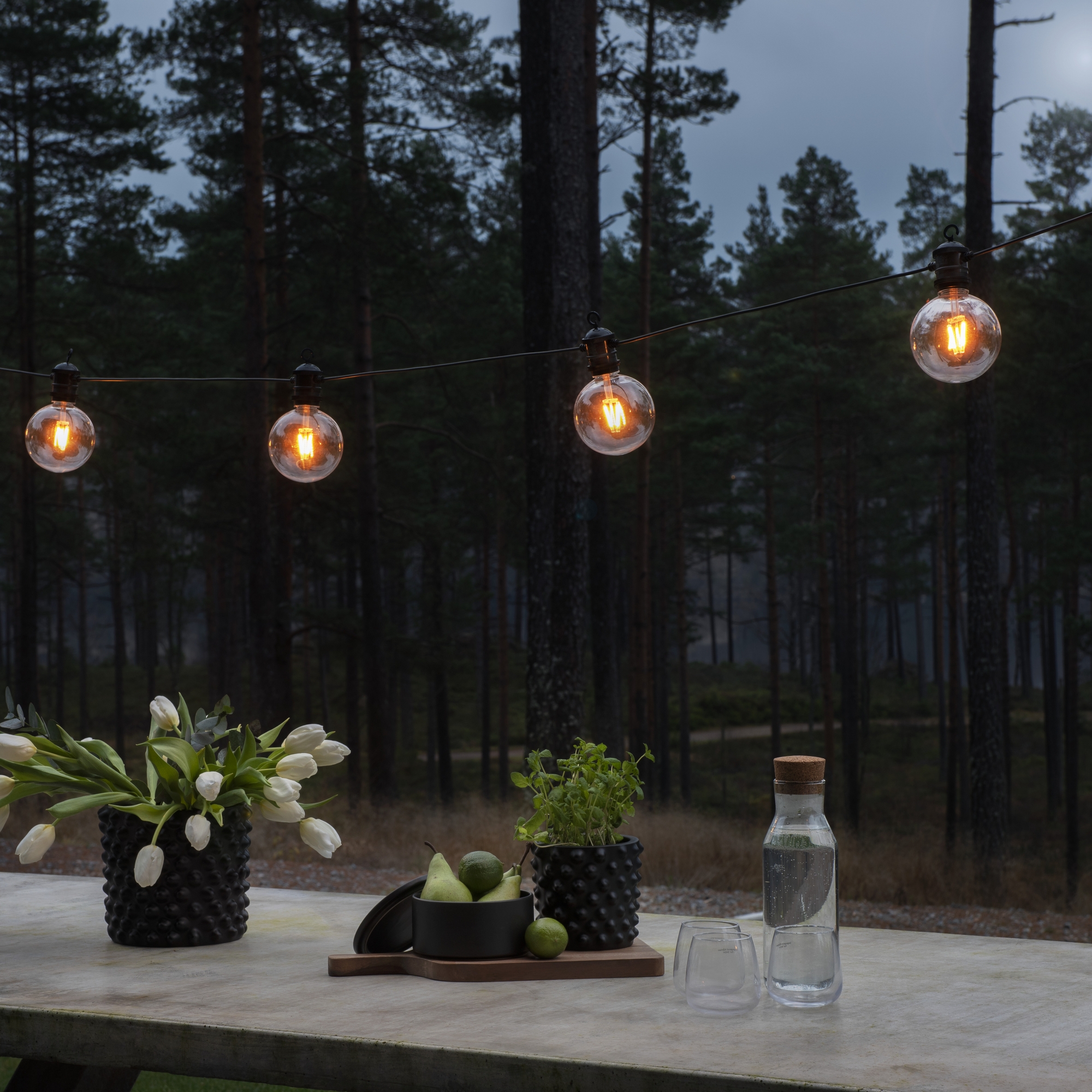 Startset Gnosjö Konstsmide E27 10 amber LED