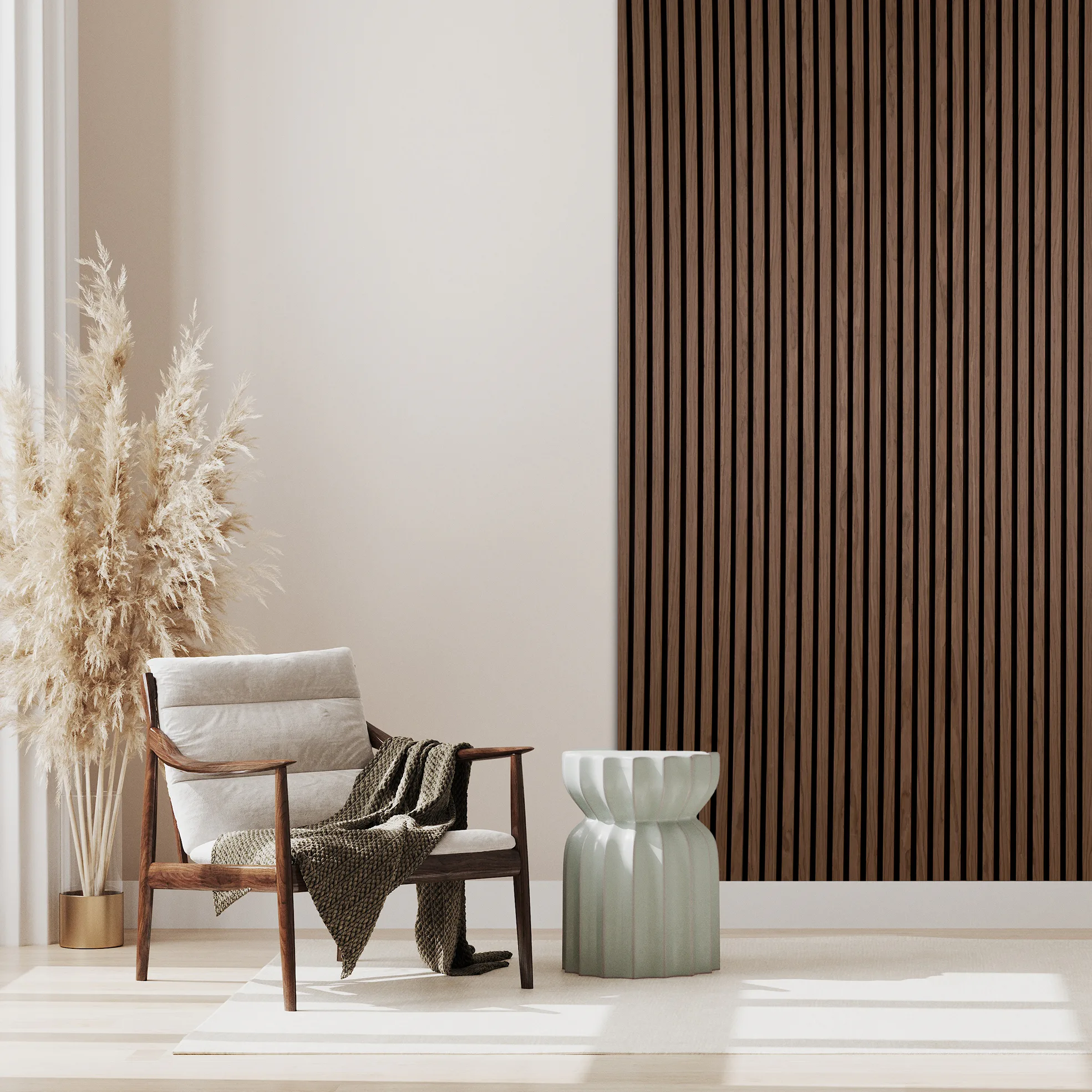 Akustikpanel NQD Smartwall Valnöt Natur