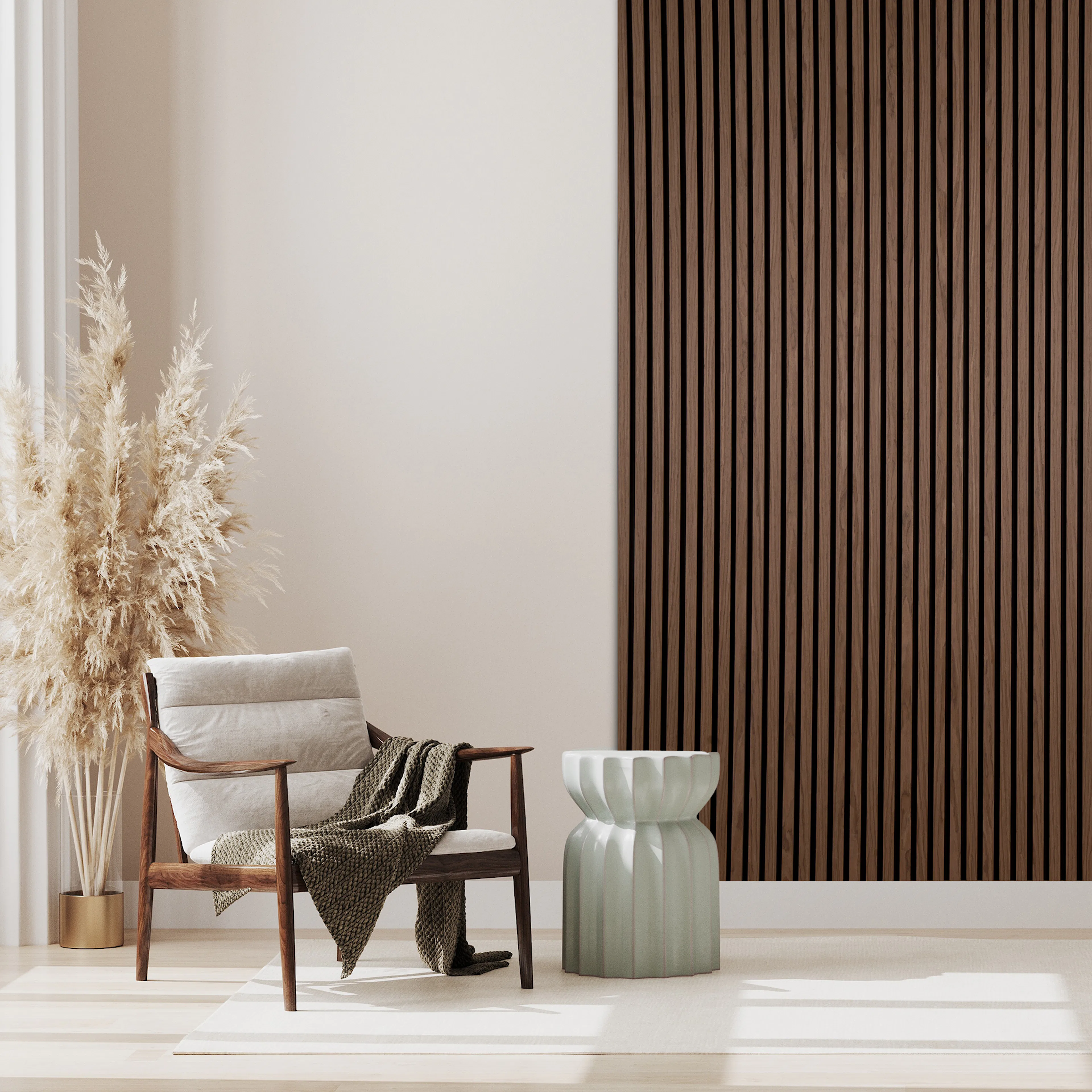 Akustikpanel NQD Smartwall Valnöt Natur