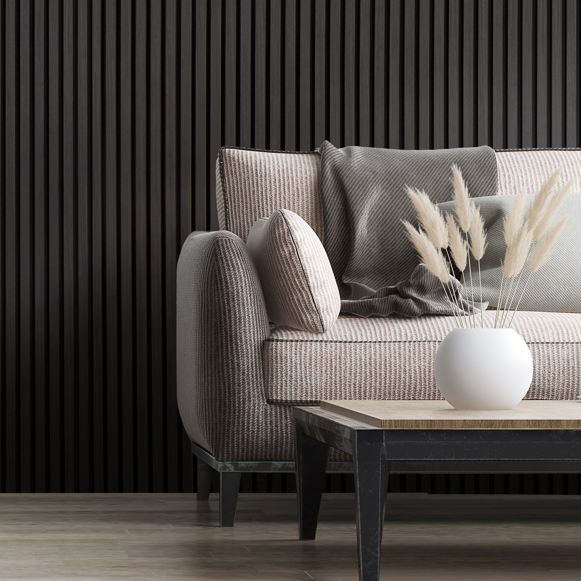 Akustikpanel NQD Smartwall Svart Ek