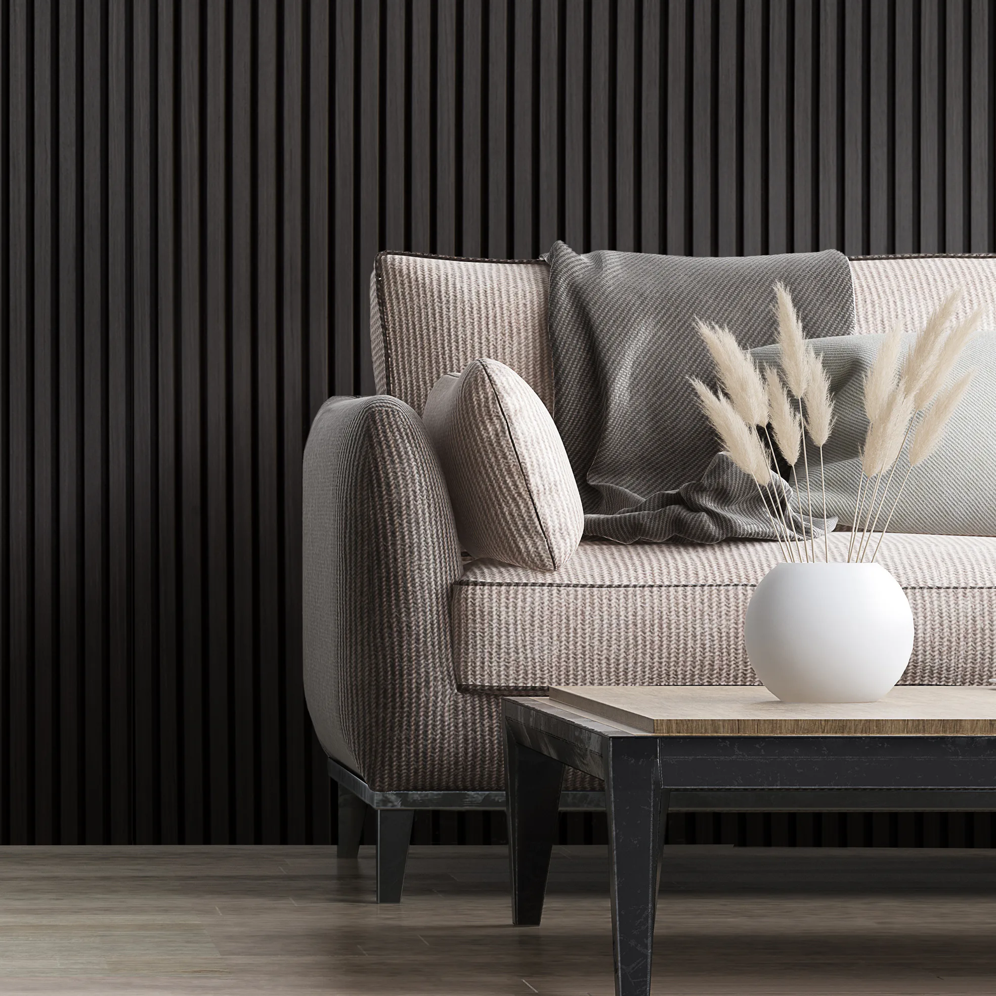 Akustikpanel NQD Smartwall Svart Ek