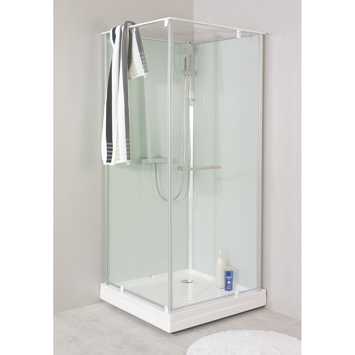 Duschkabin Noro Ocean Rak Vit