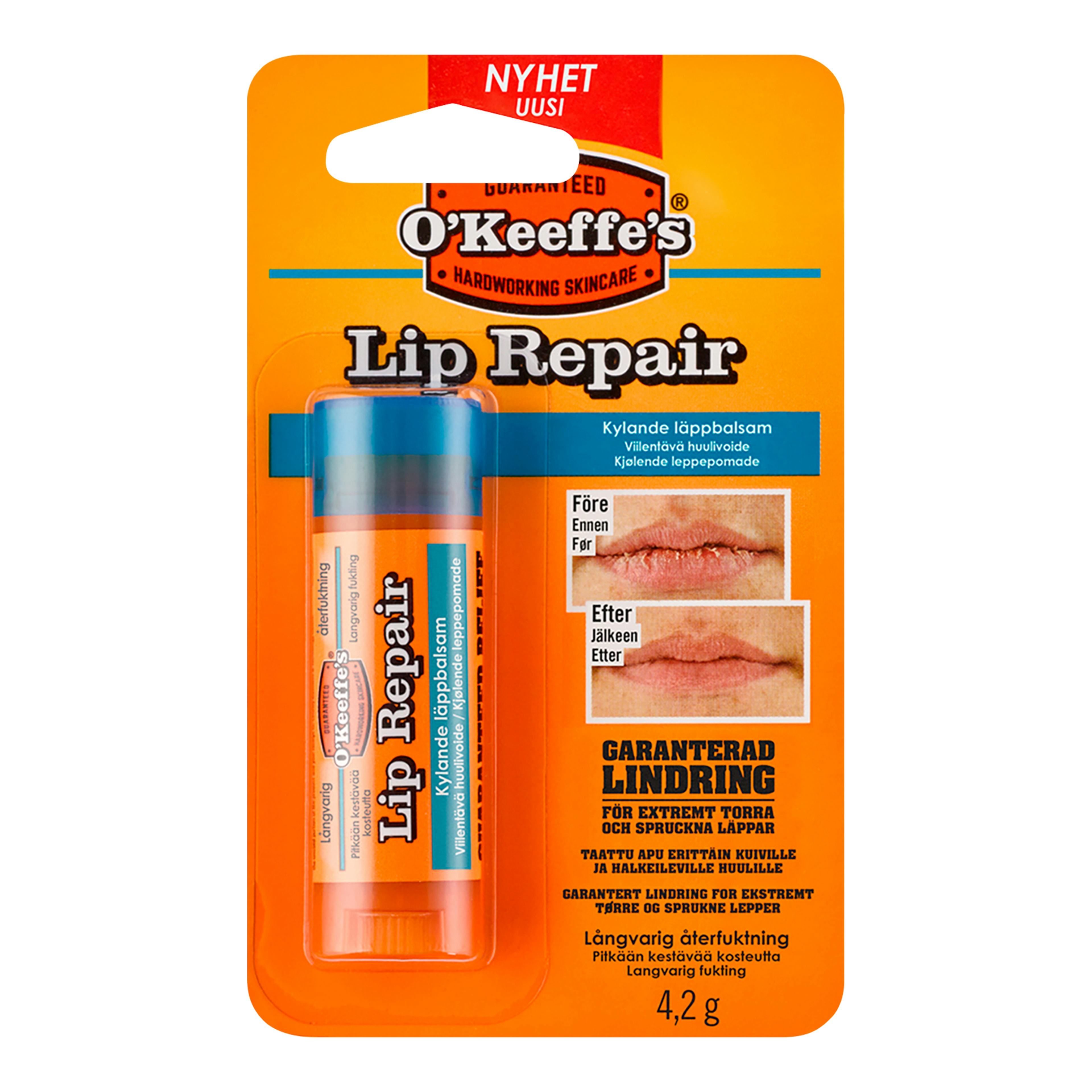 Läppbalsam OKeeffes Lip Repair Kylande 4,2g
