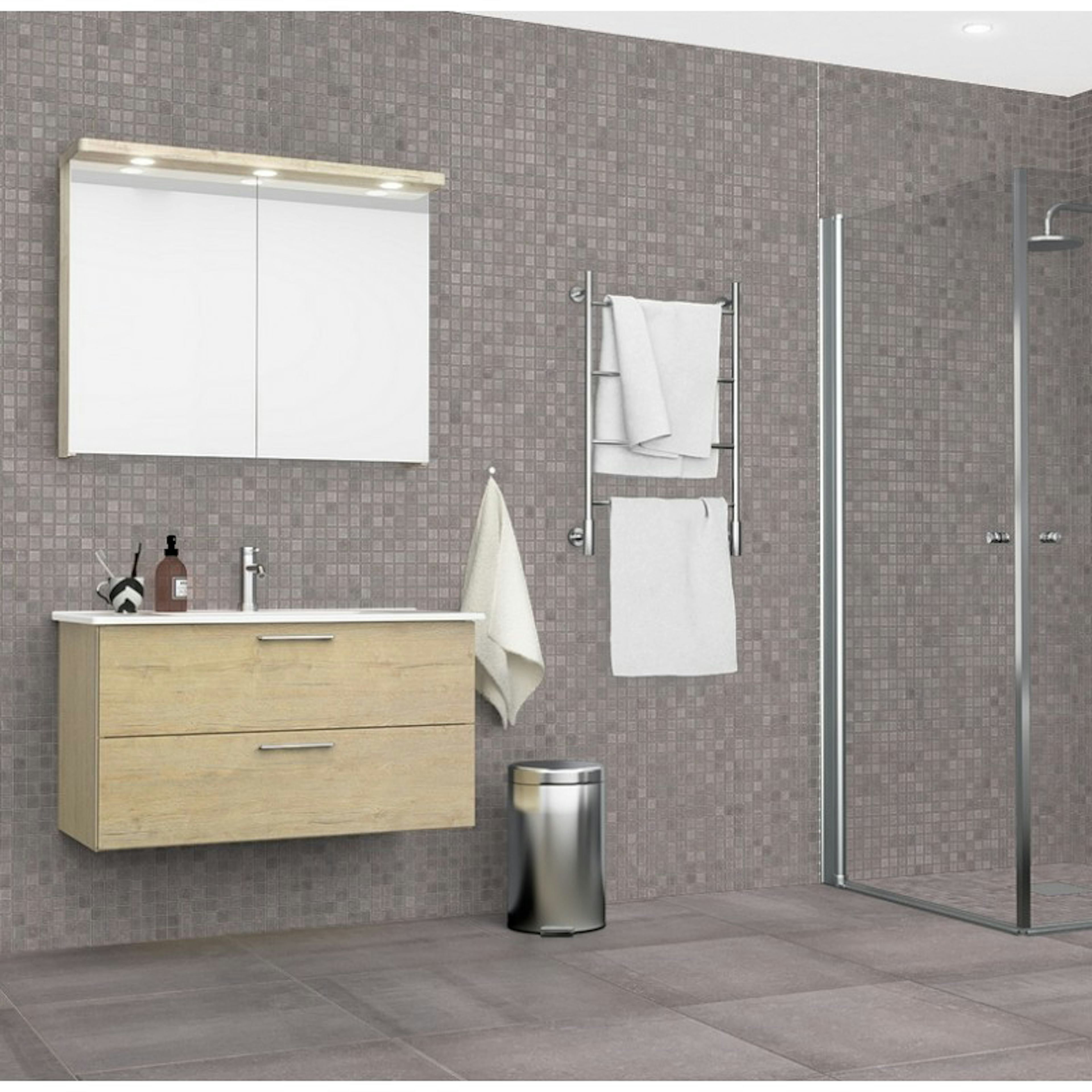 Mosaik Ceramiche Keope Back Silver Grå Grå Mosaic 3x3 cm