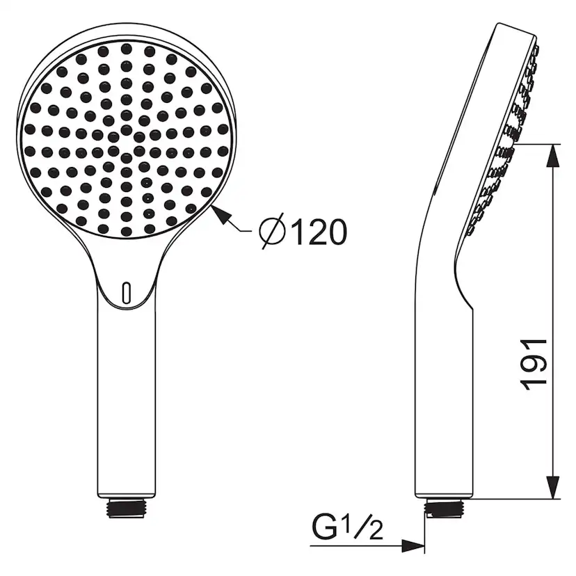 Handdusch Oras Hydractiva 242405 Digital med Bluetooth