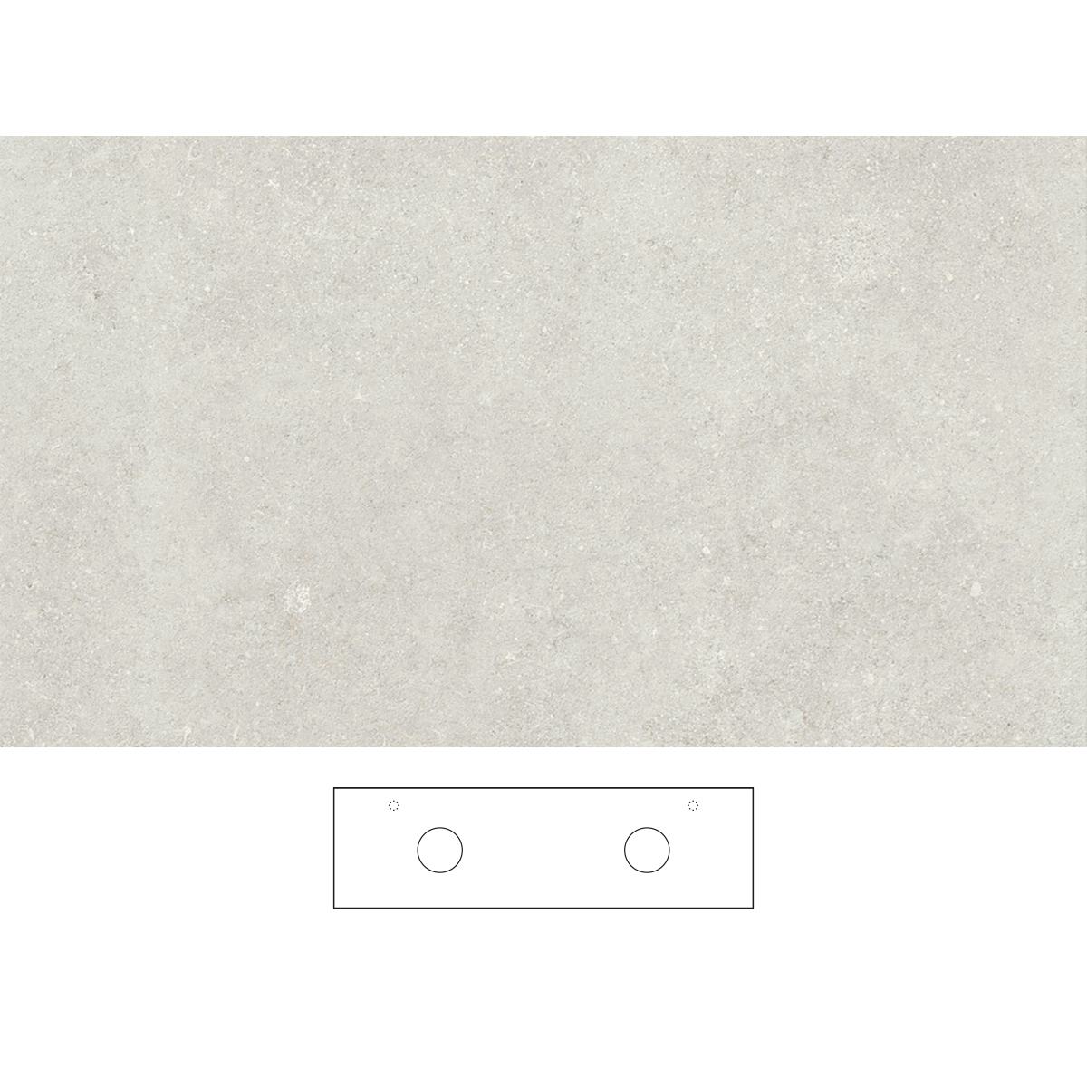 Bänkskiva Svedbergs Beric för Dubbla Tvättställ