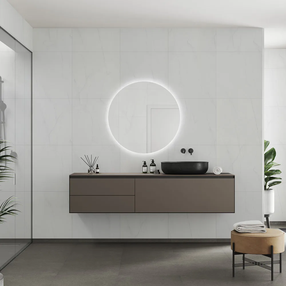 Våtrumsskiva Fibo 2487-TM6060 S Bianco Marble 10x620x2720 mm