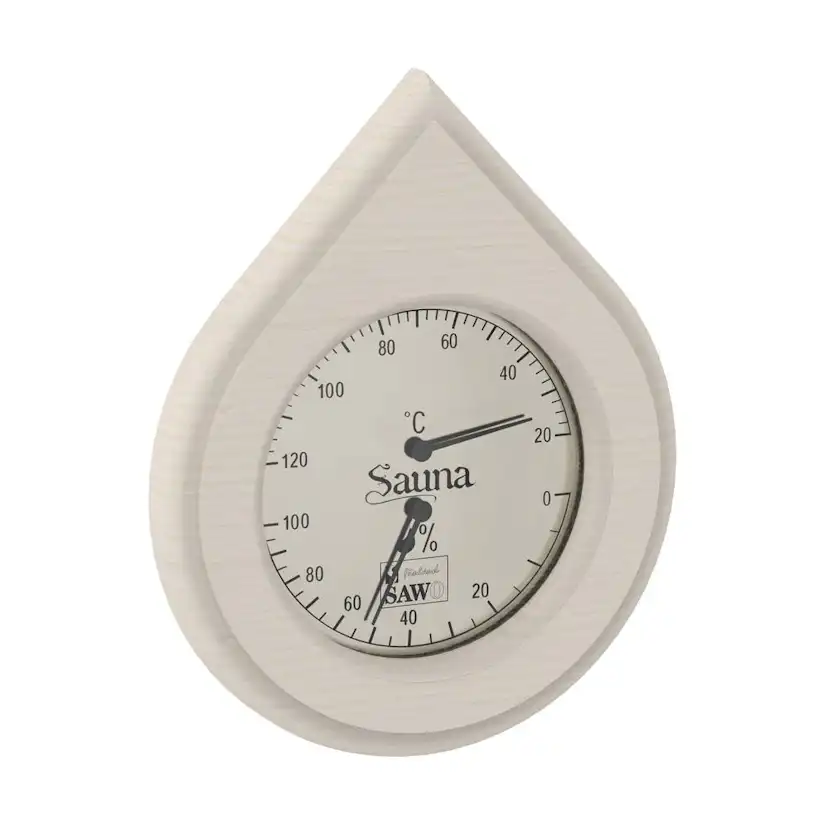 Bastu Thermo-Hygrometer SAWO Vattendroppe