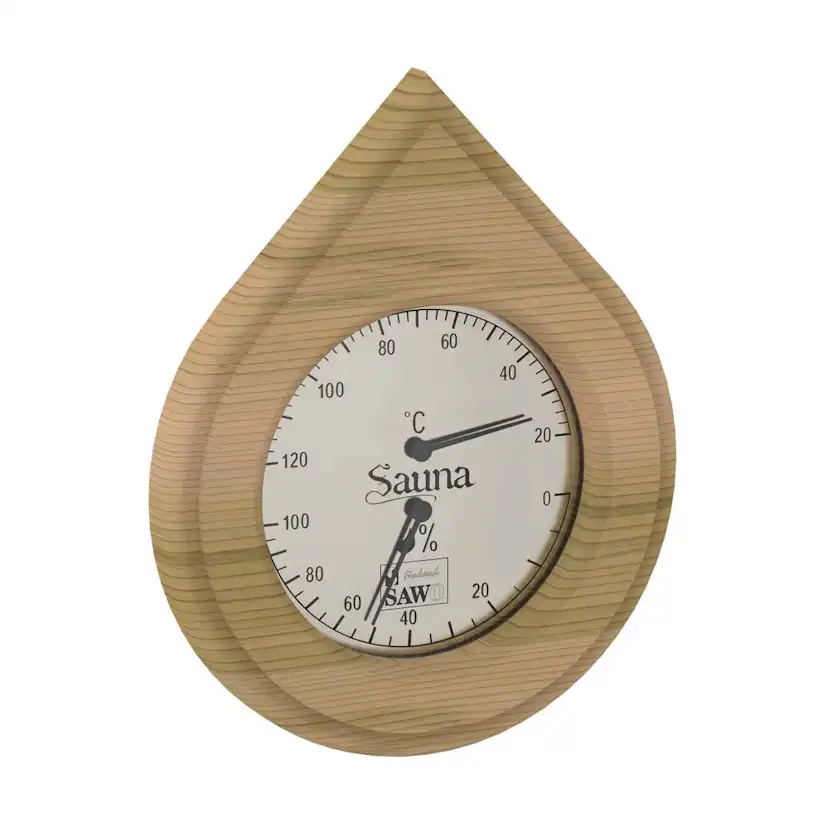 Bastu Thermo-Hygrometer SAWO Vattendroppe