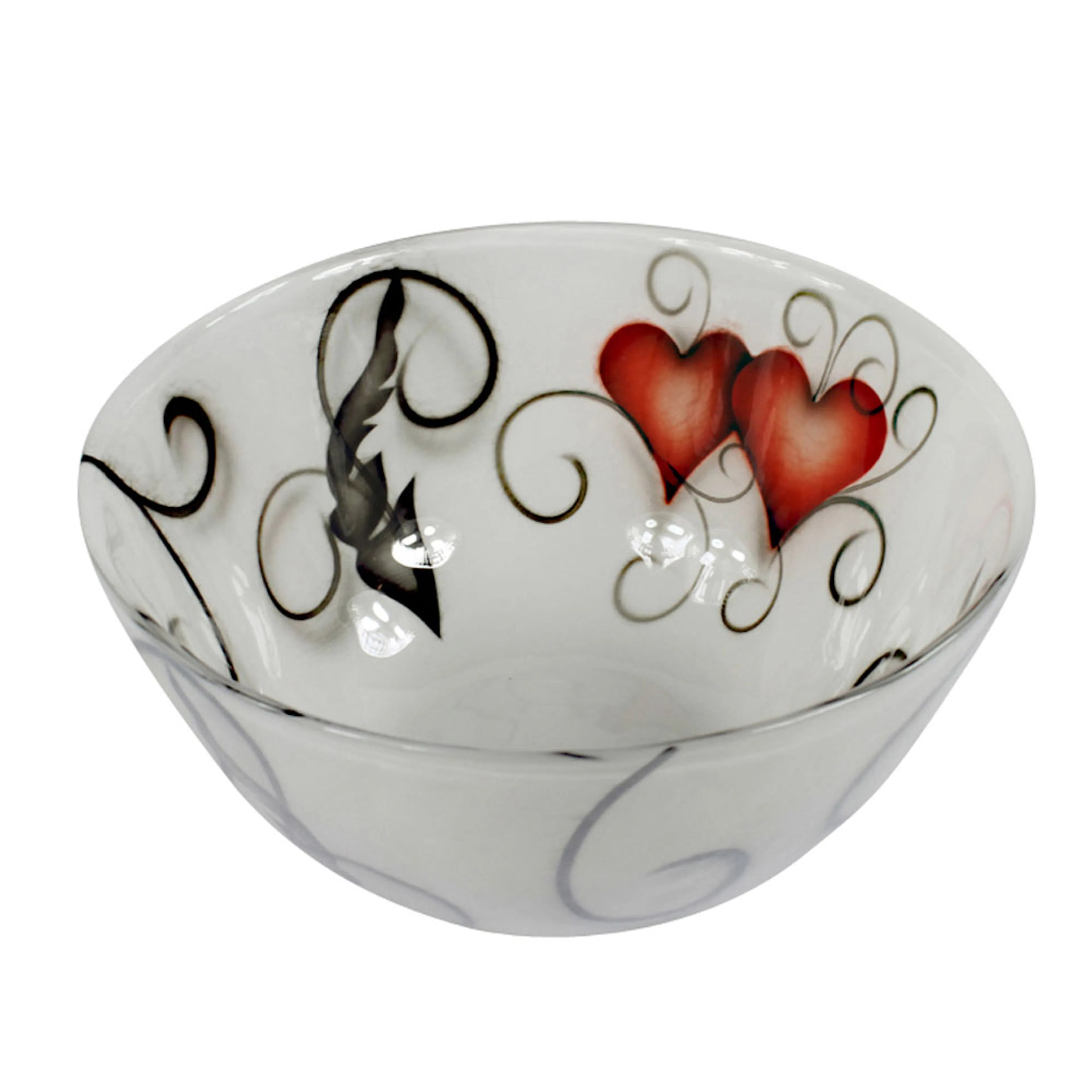 Skål Nybro Crystal Heart Crystal Ink