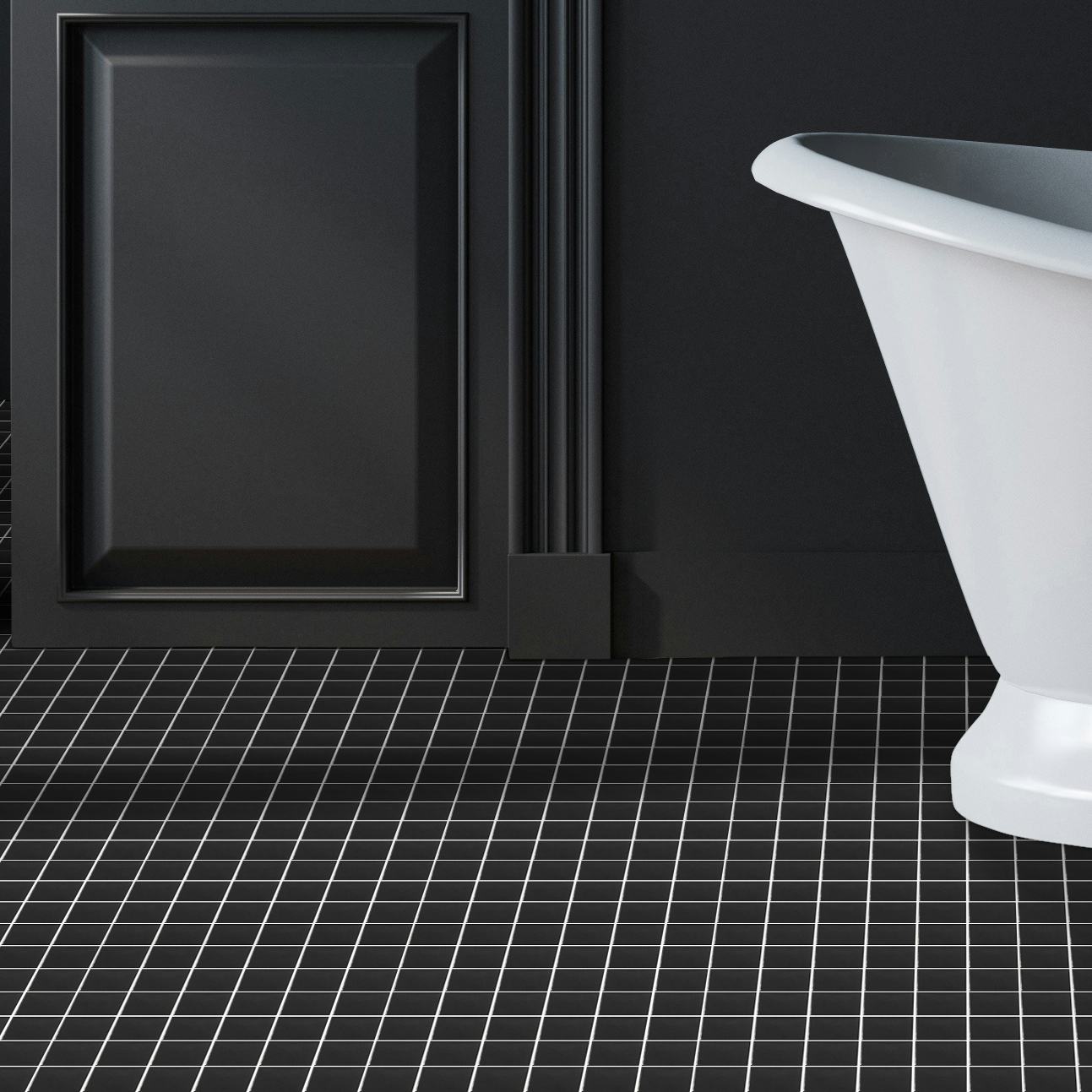 Klinkermosaik Arredo Titan Svart Blank 5x5 cm
