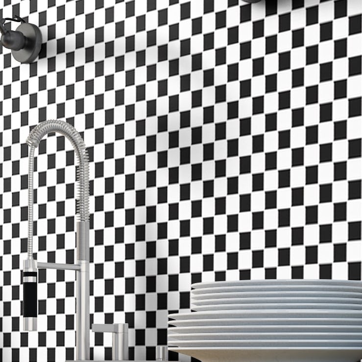 Klinkermosaik Arredo Titan Mix Svart/Vit Blank 3x3 cm