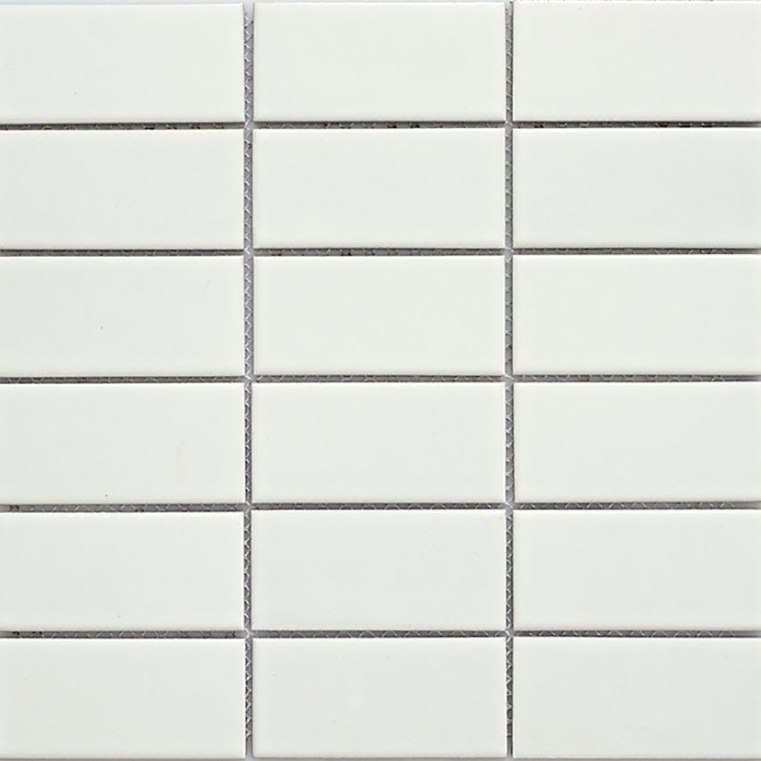 Klinkermosaik Arredo Titan Vit Matt 5x10 cm