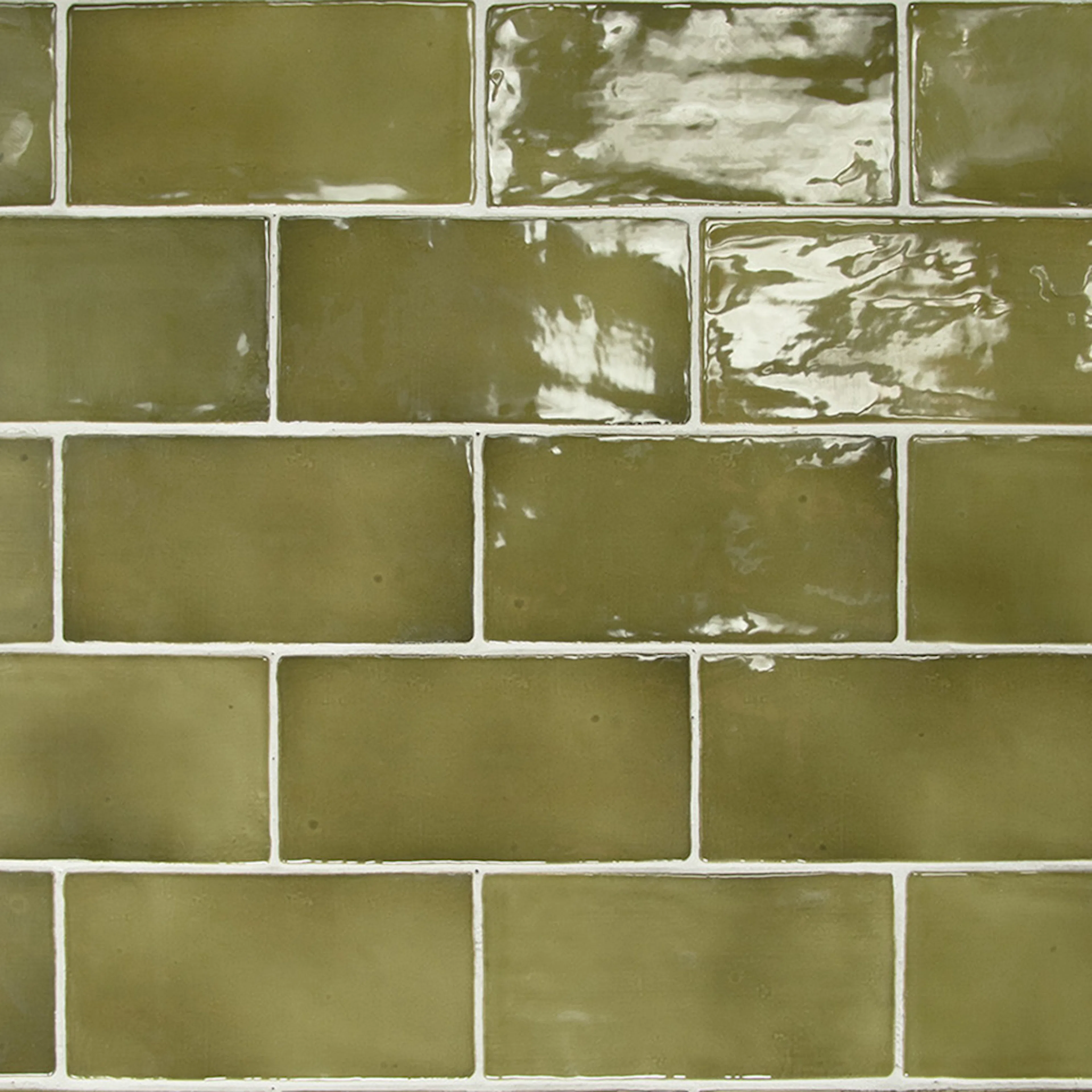 Kakel Lhådös Glaciär Grön 7,5x15 cm